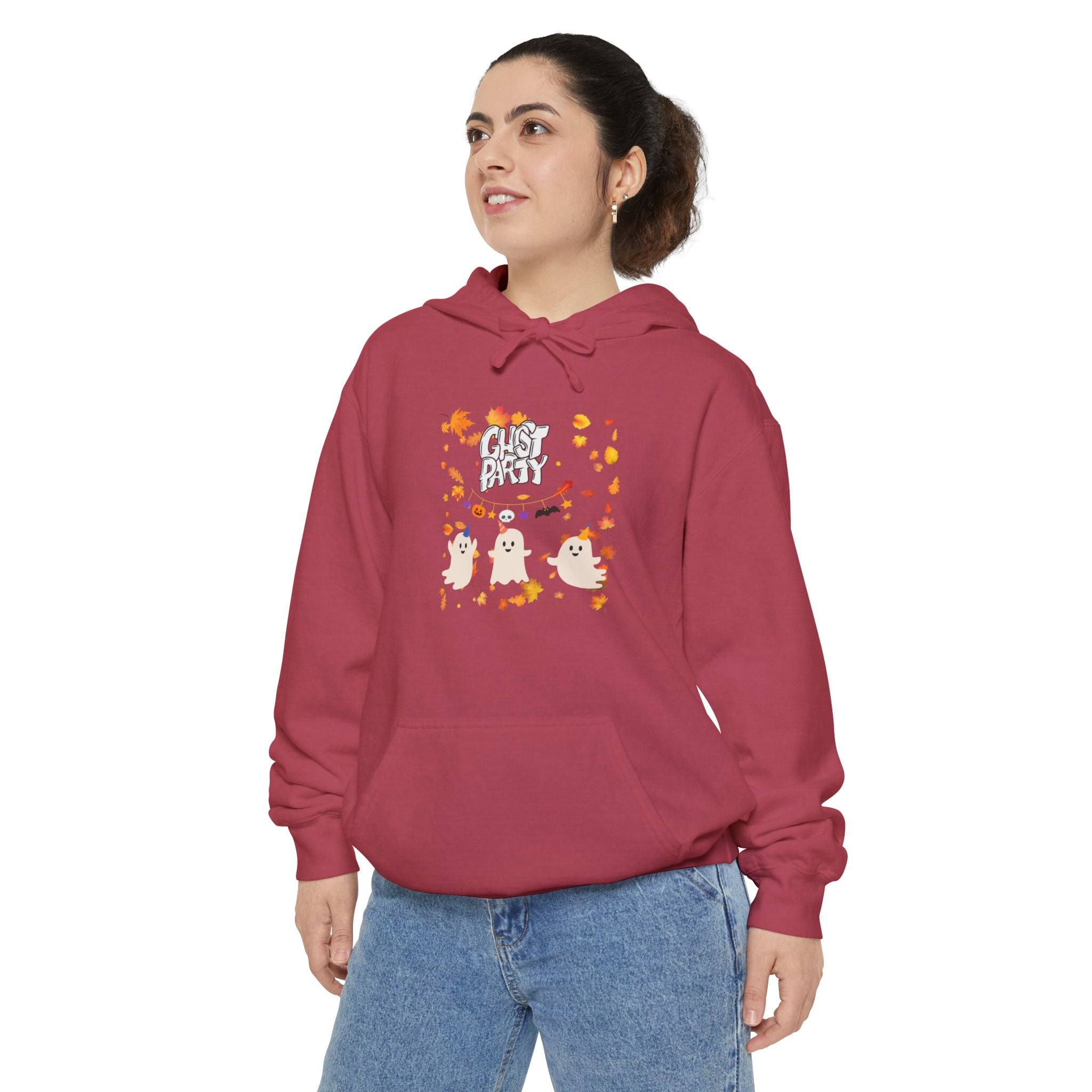 Ghost Party Unisex Garment-Dyed Hoodie