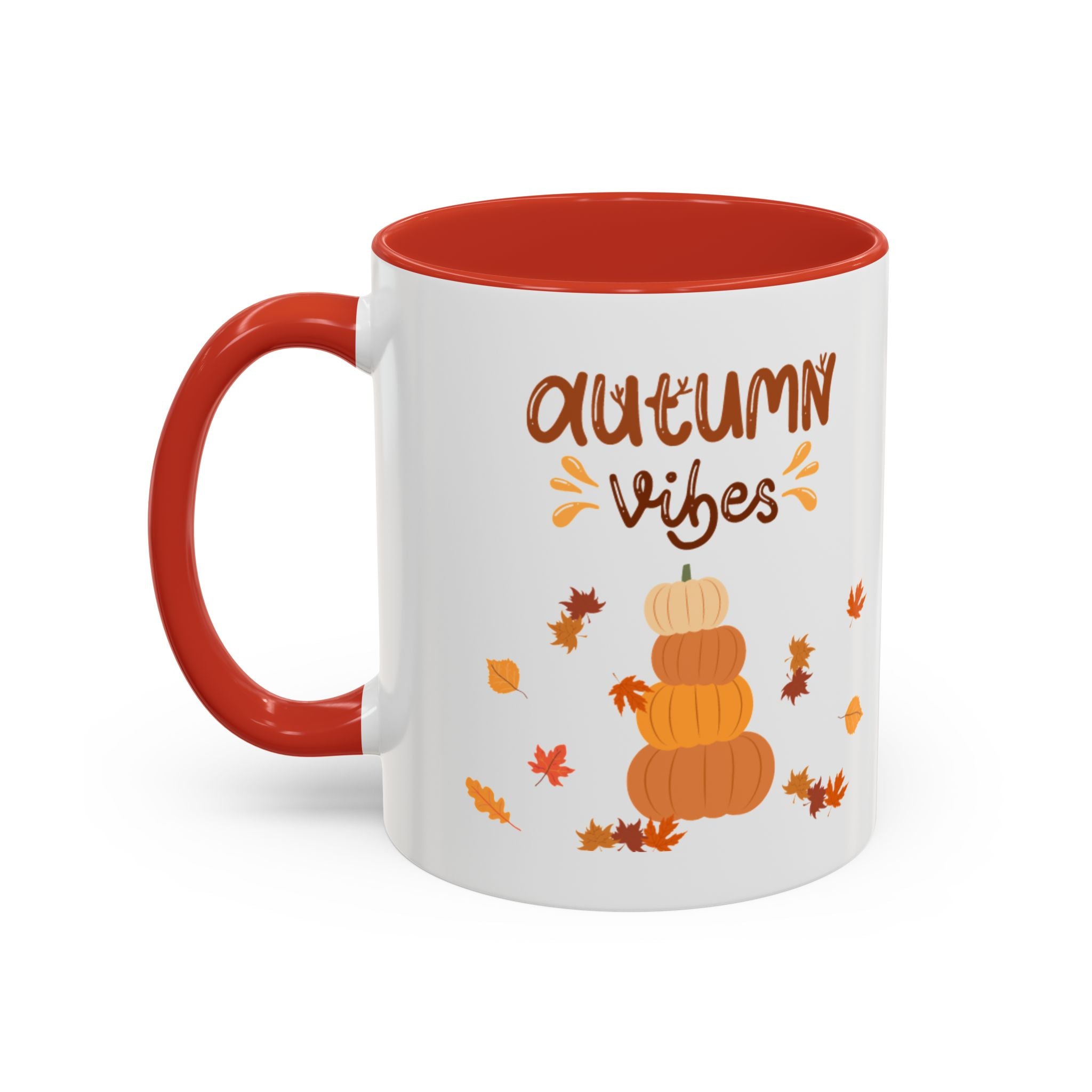 Autumn Vibes Accent Coffee Mug (11, 15oz)