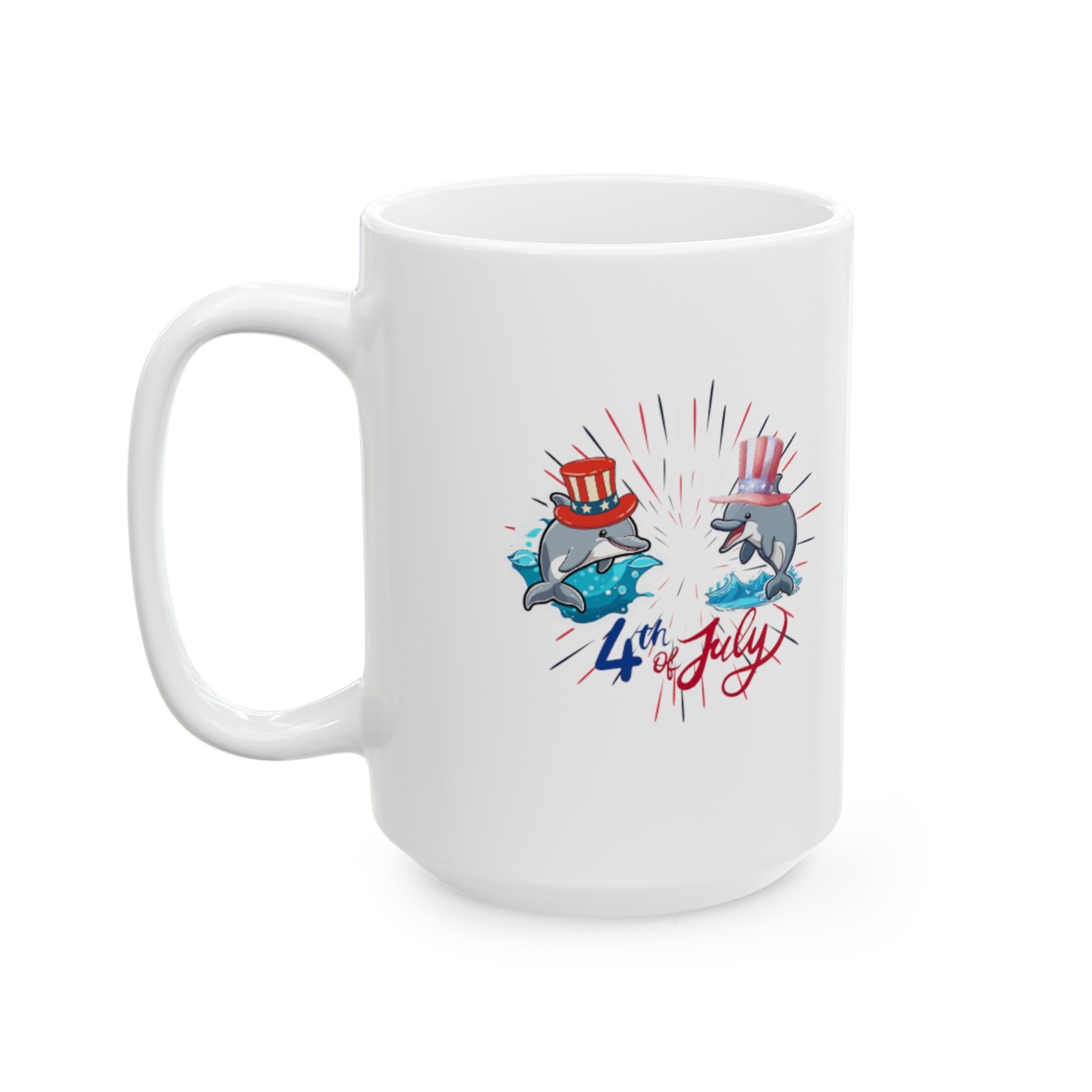 Splash 4th Of July Ceramic Mug, (11oz, 15oz)