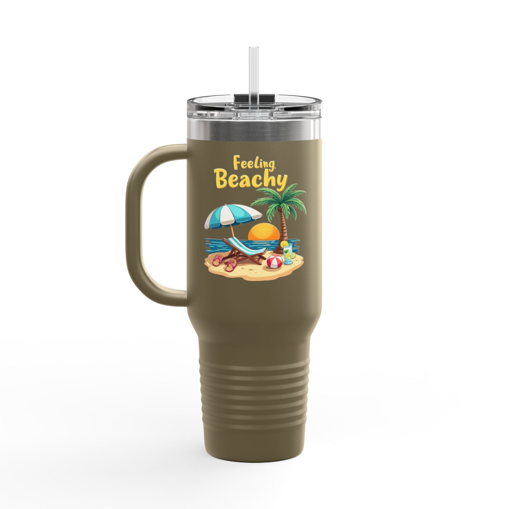 Feeling Beachy Insulated Travel Mug, 40oz