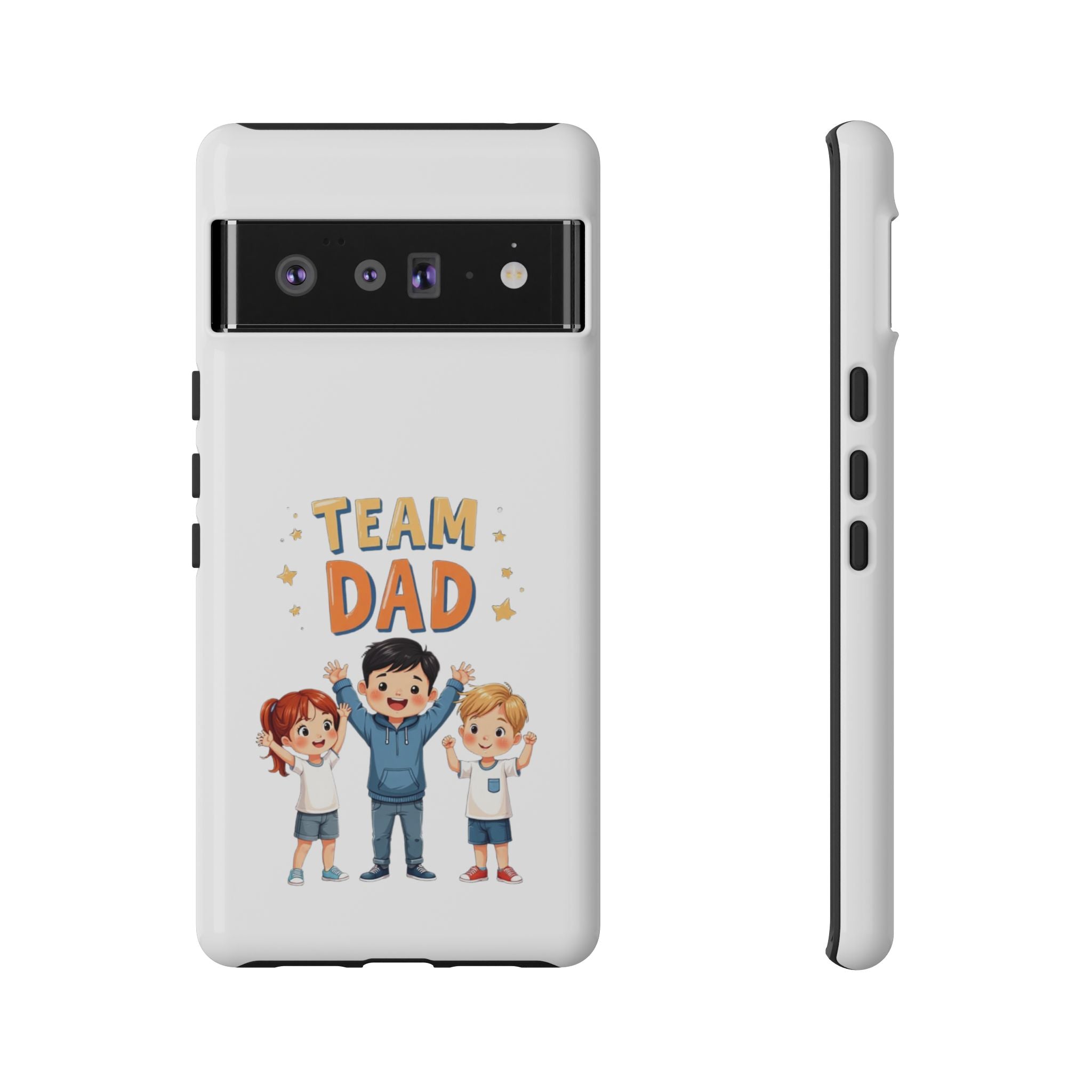 Team Dad Phone Case, Fun Gift for Fathers, Durable Phone Protector, Cute Dad Team Merchandise, Father's Day Special