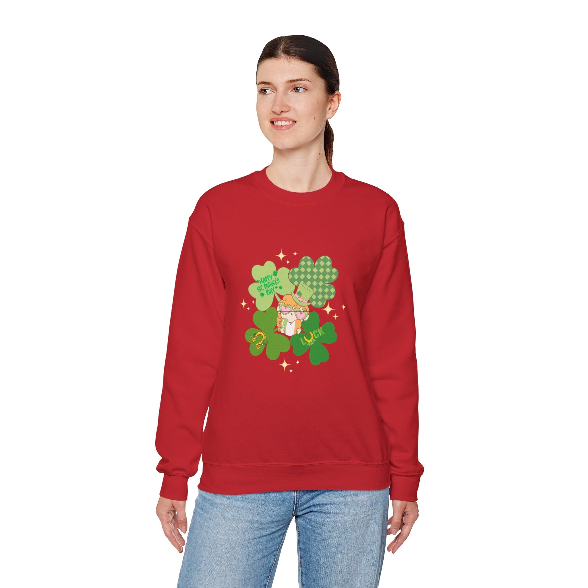 Retro St. Paddy's Day Unisex Heavy Blend™ Crewneck Sweatshirt