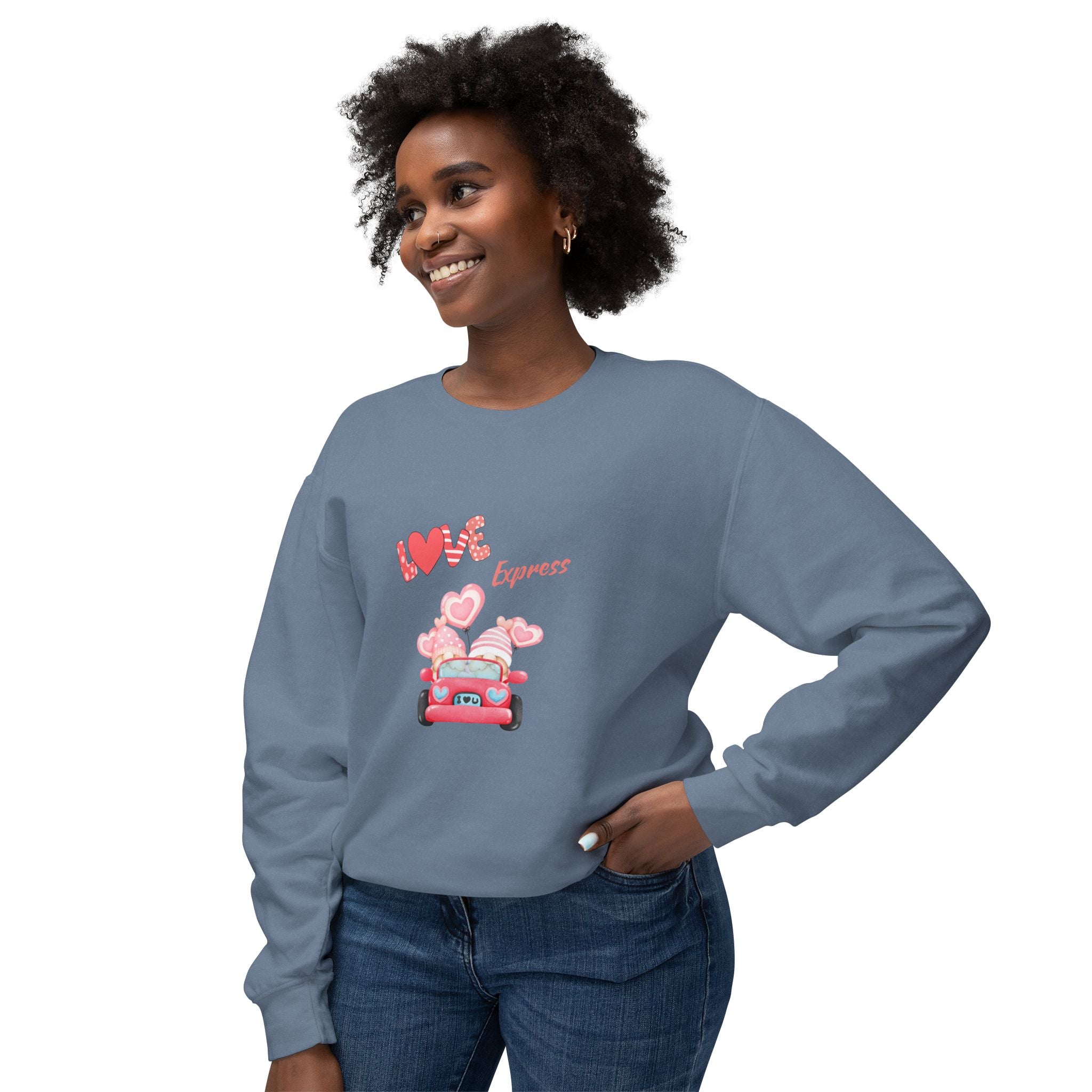 Love Express Unisex Lightweight Crewneck Sweatshirt