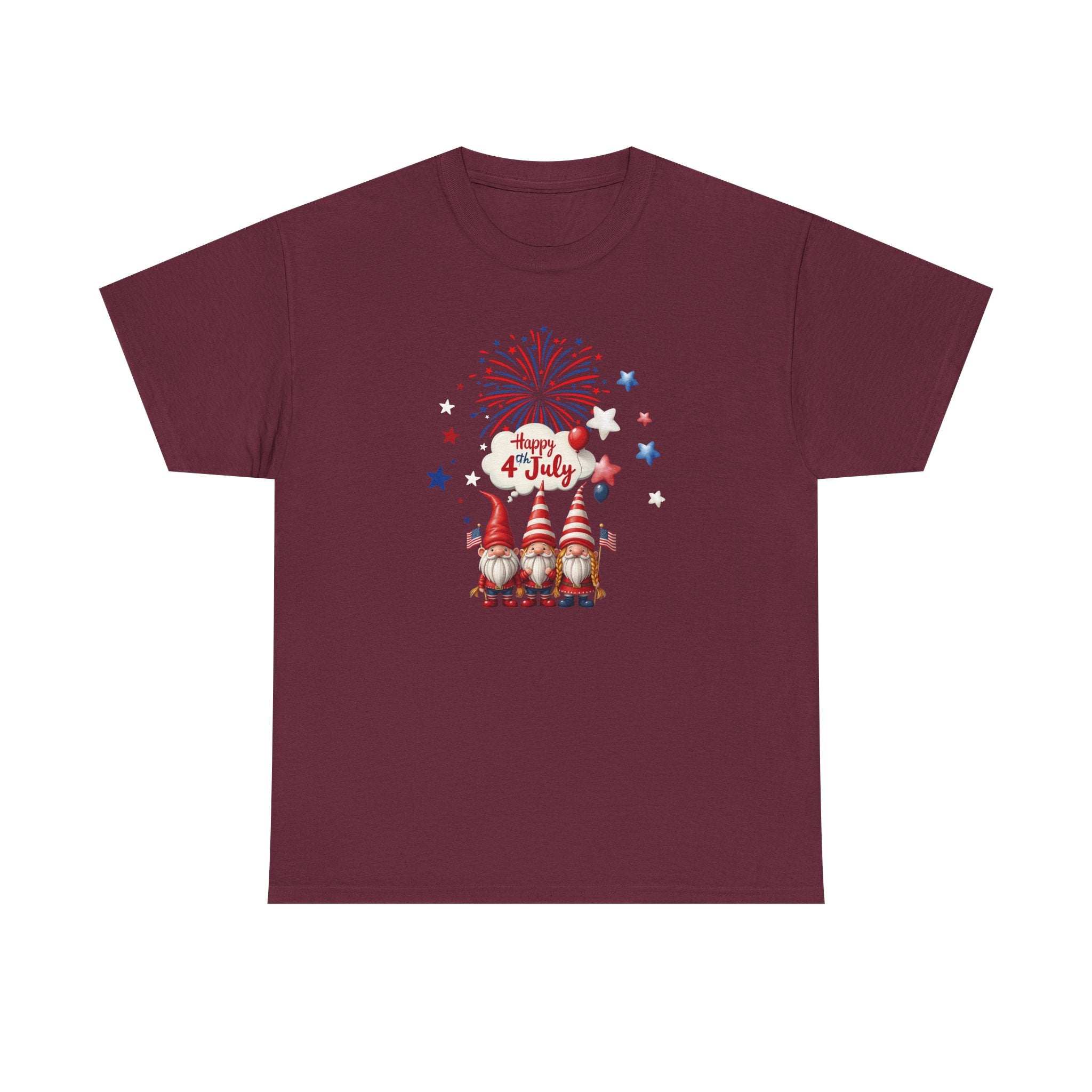 Gnome 4th of July Unisex Heavy Common Tee