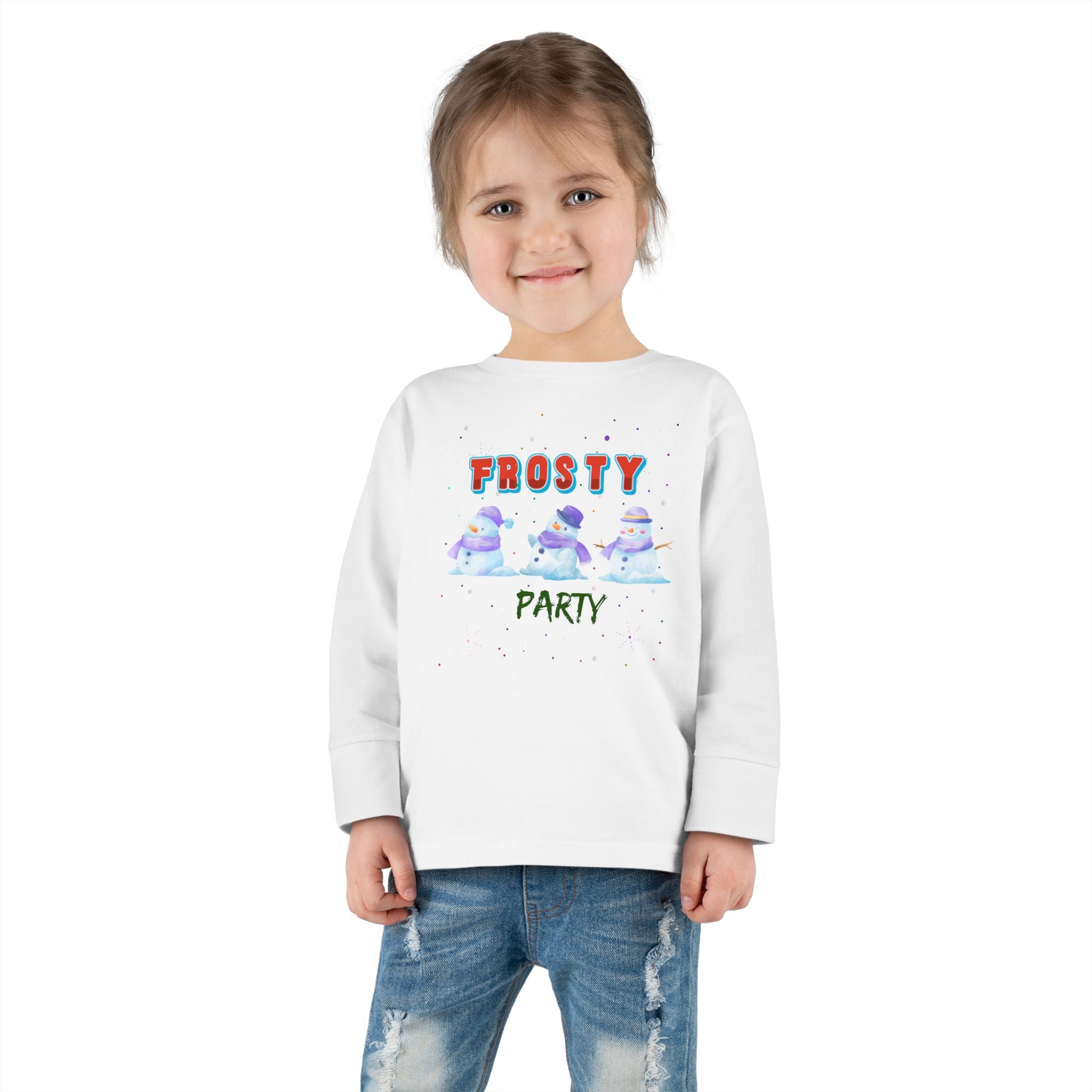 Frosty Party Toddler Long Sleeve Tee