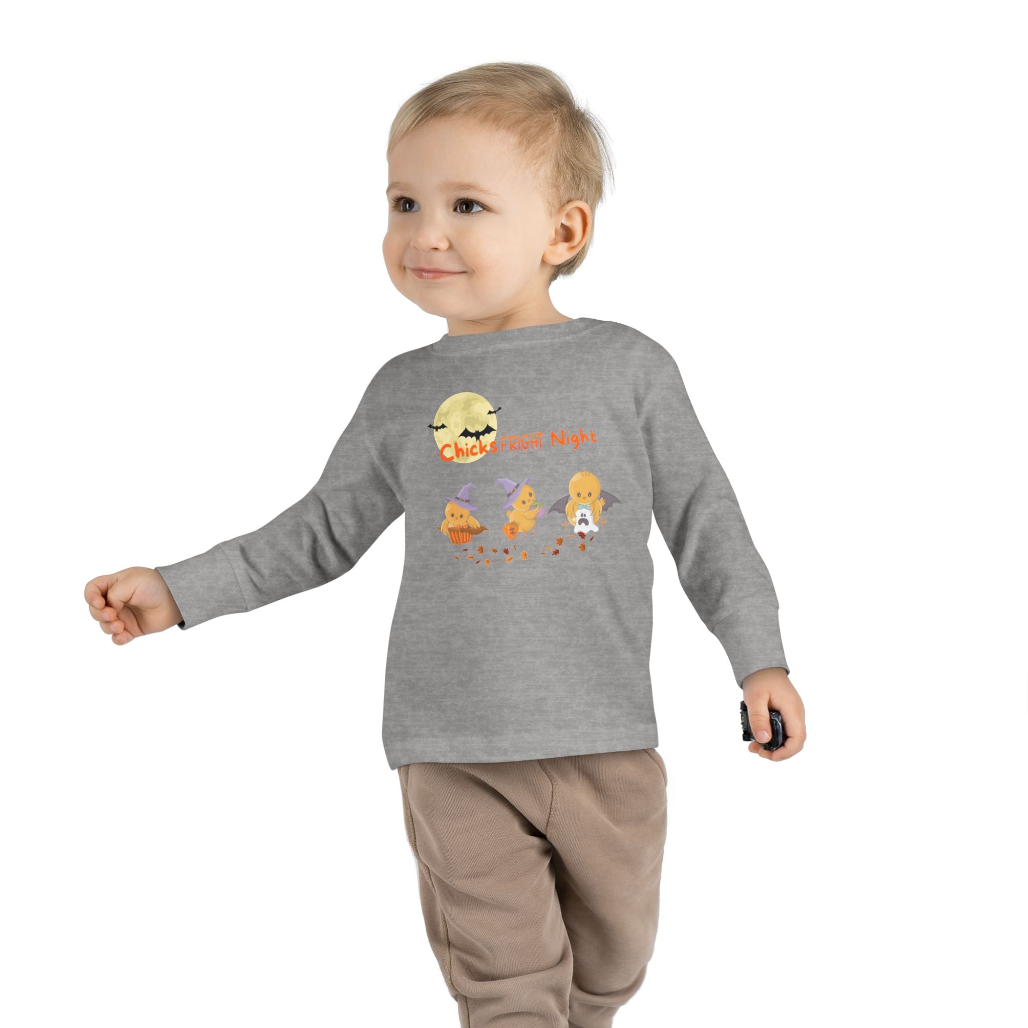 Chicks Fright Night Toddler Long Sleeve Tee