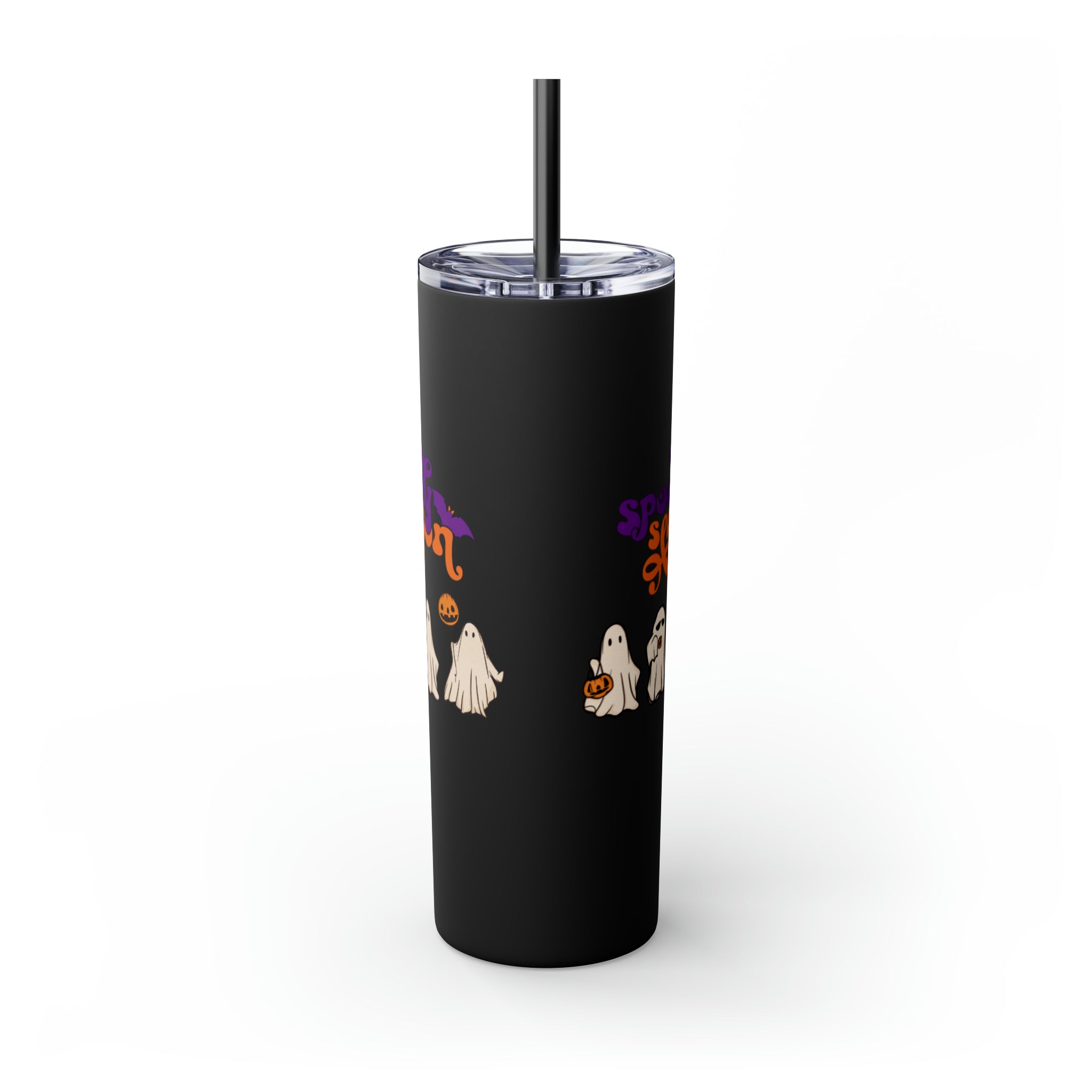 Spooky Season Skinny Tumbler with Straw, 20oz
