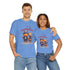 Happy 4th of July Teddy Bear Couple Unisex Heavy Cotton Tee