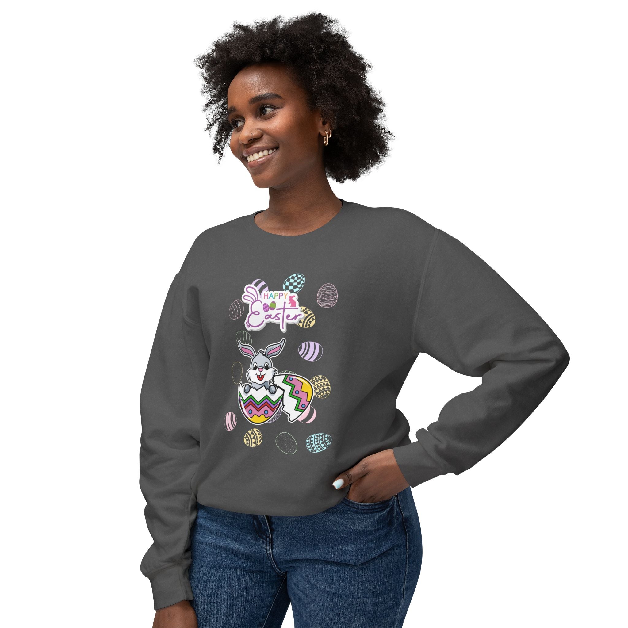 Easter Greetings  Unisex Lightweight Crewneck Sweatshirt