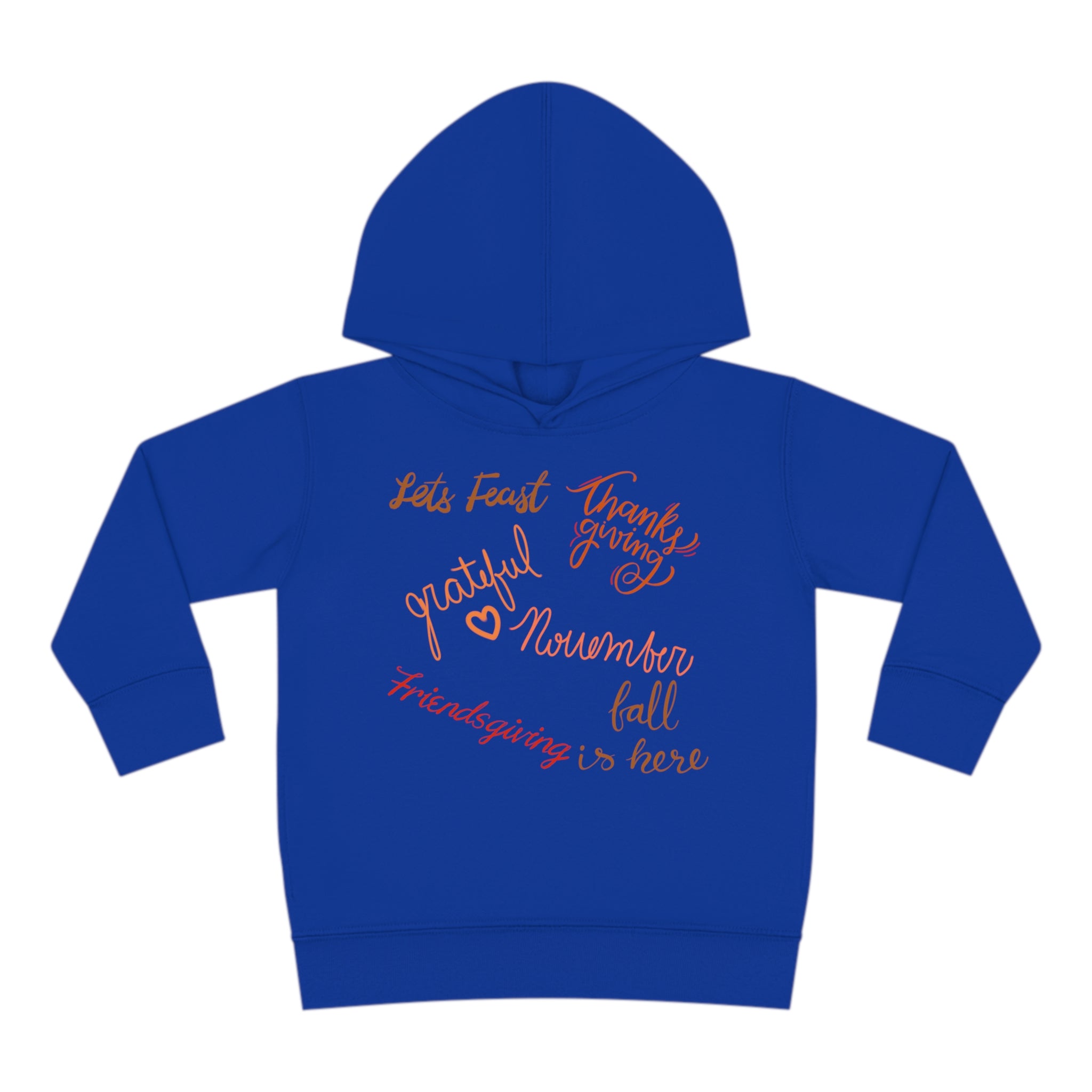 Thanksgiving Season Toddler Pullover Fleece Hoodie