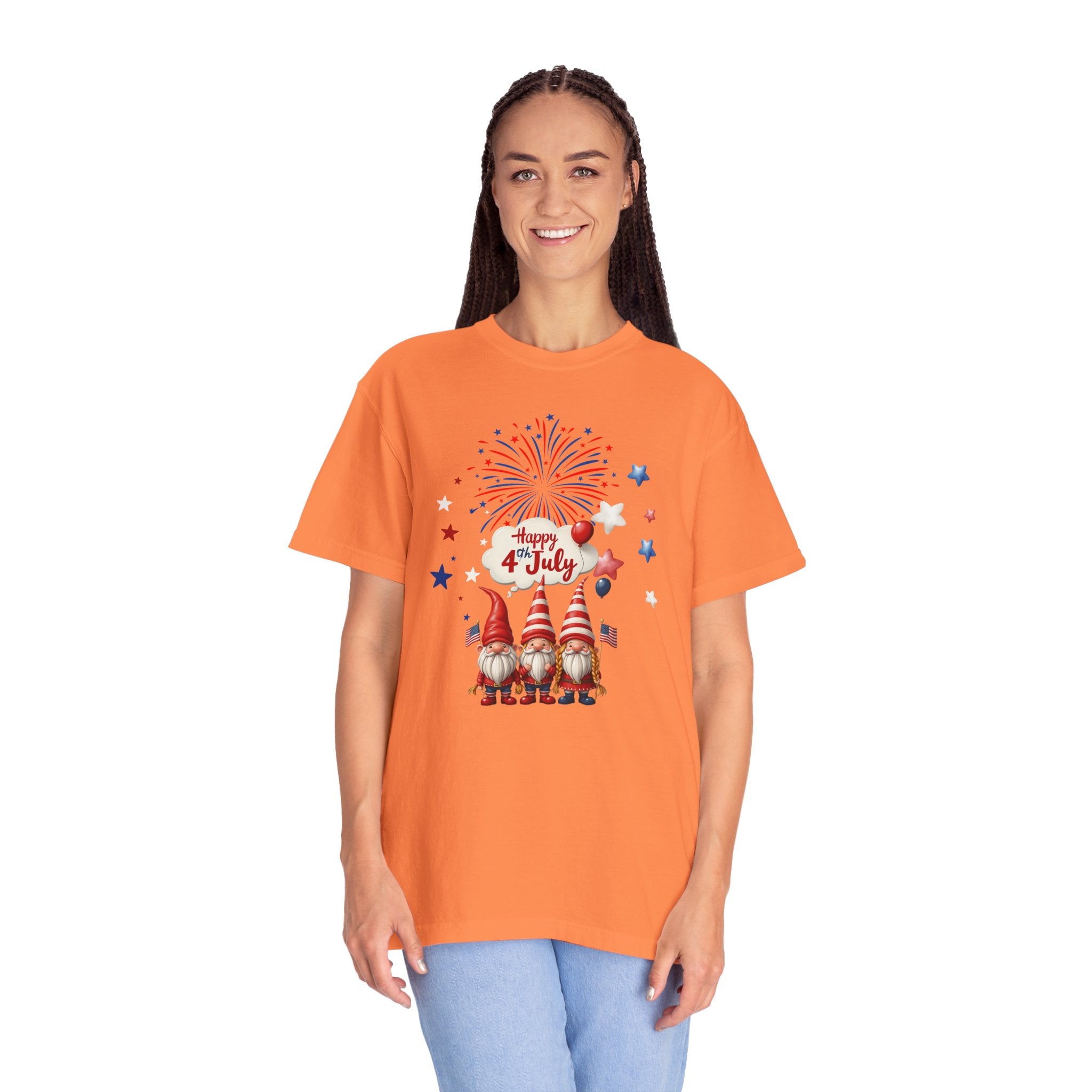 Gnome 4th of July T-shirt for 4th of July, Unisex Summer Tee
