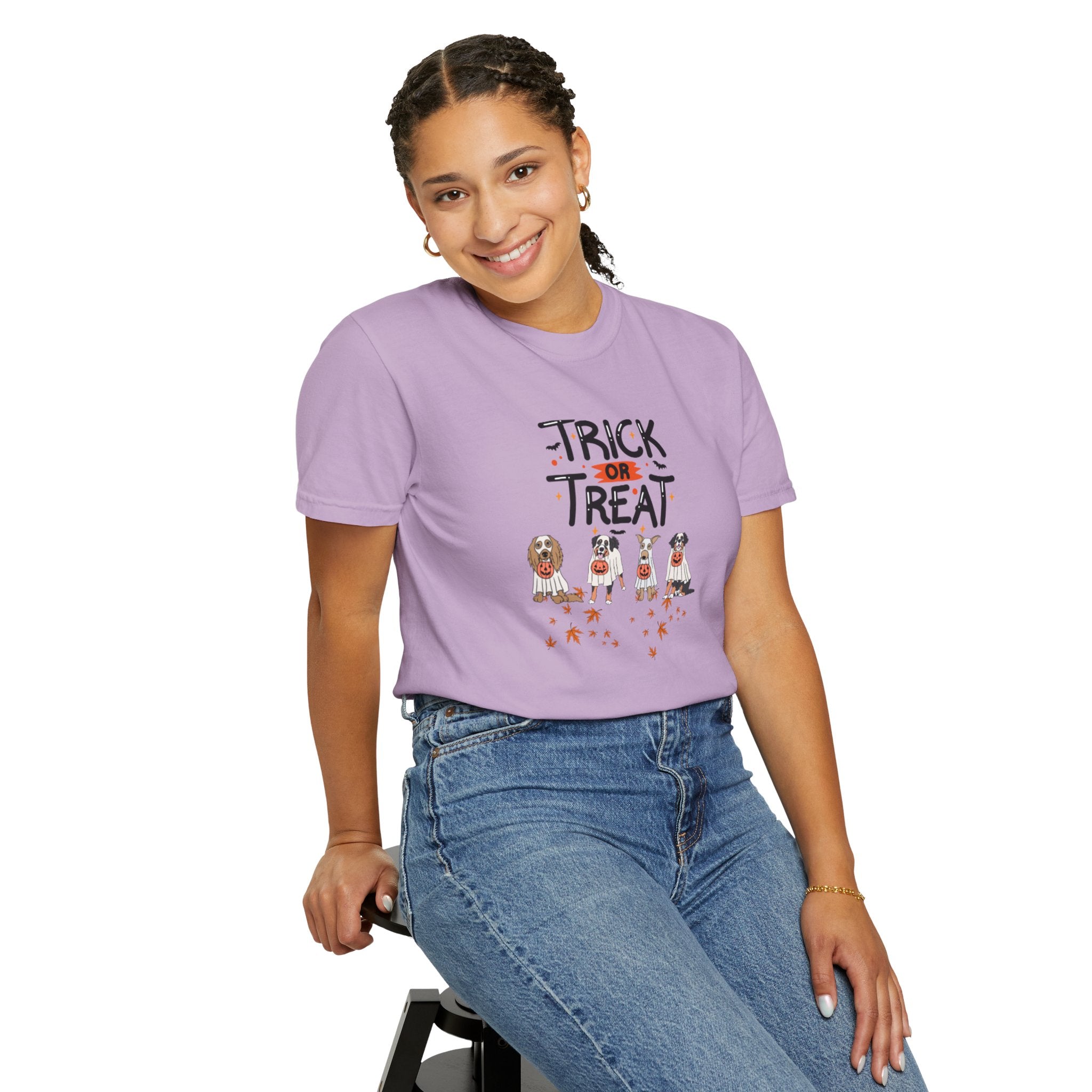 Pooch Trick or Treat Unisex Garment-Dyed T-shirt