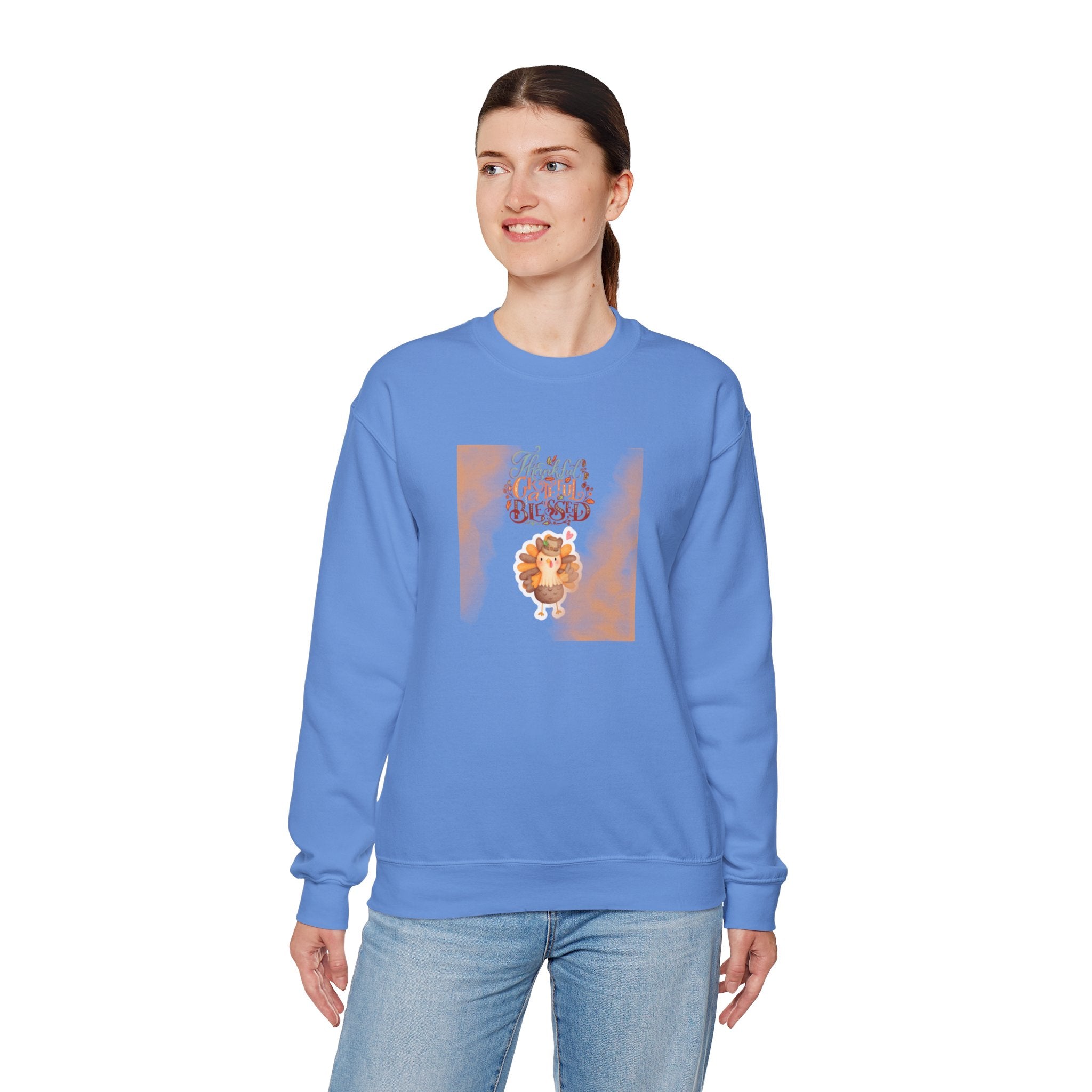 Thankful Grateful Blessed Unisex Heavy Blend™ Crewneck Sweatshirt