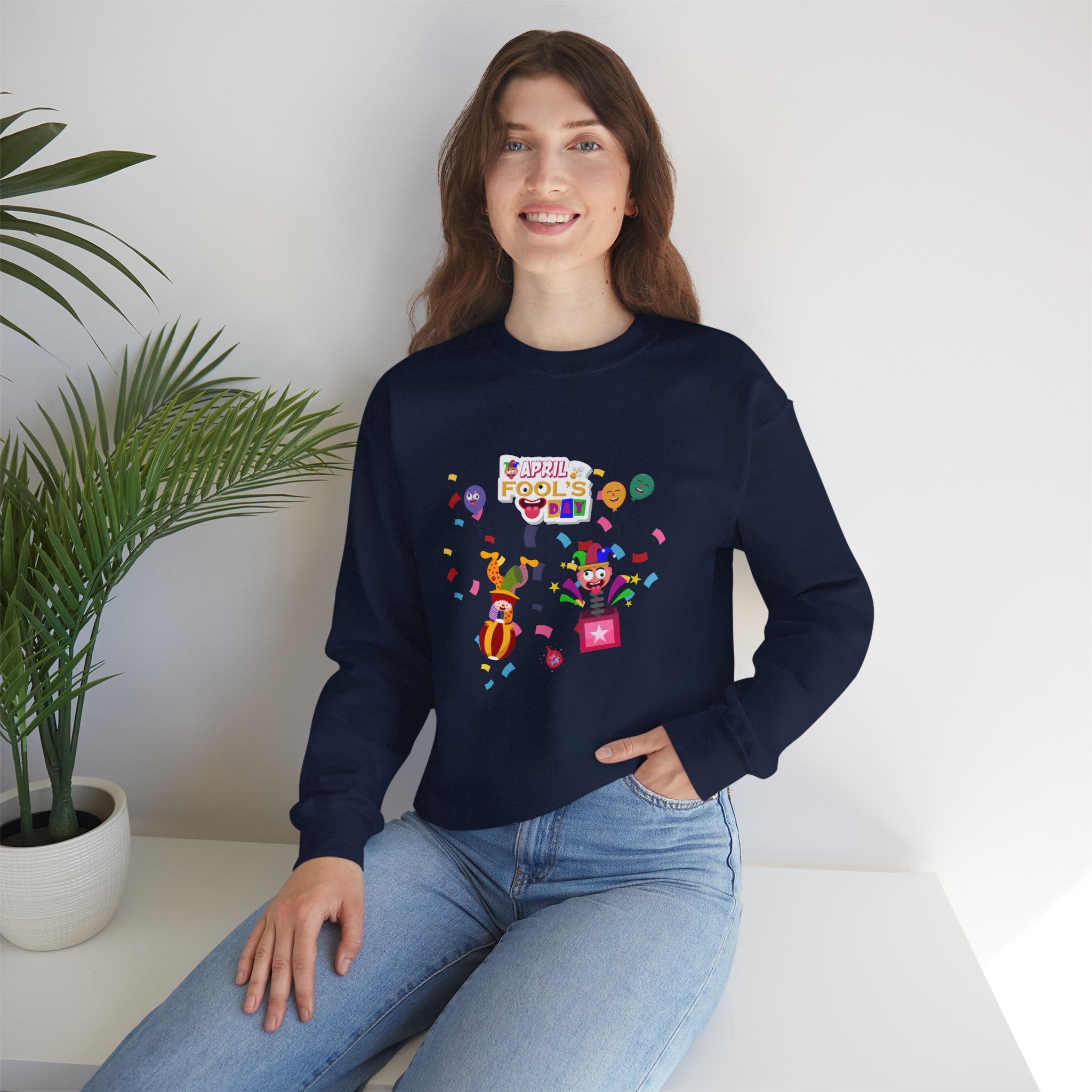 All April Fool's Day Fun Unisex Crewneck Sweatshirt