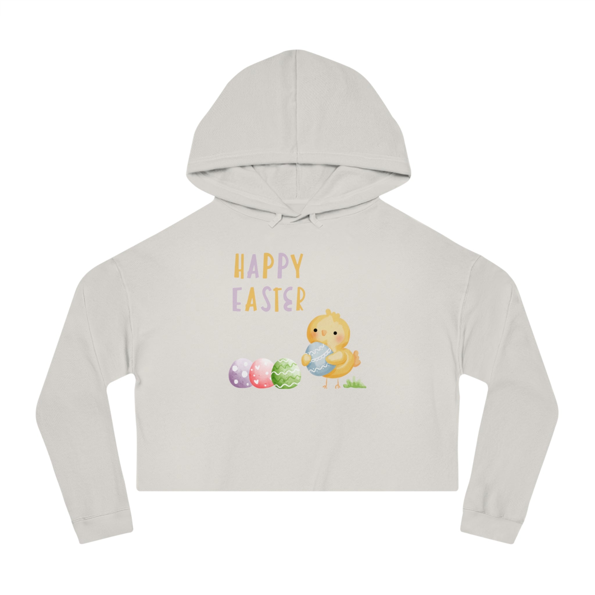 Wishing You A Happy Easter Women’s Cropped Hooded Sweatshirt