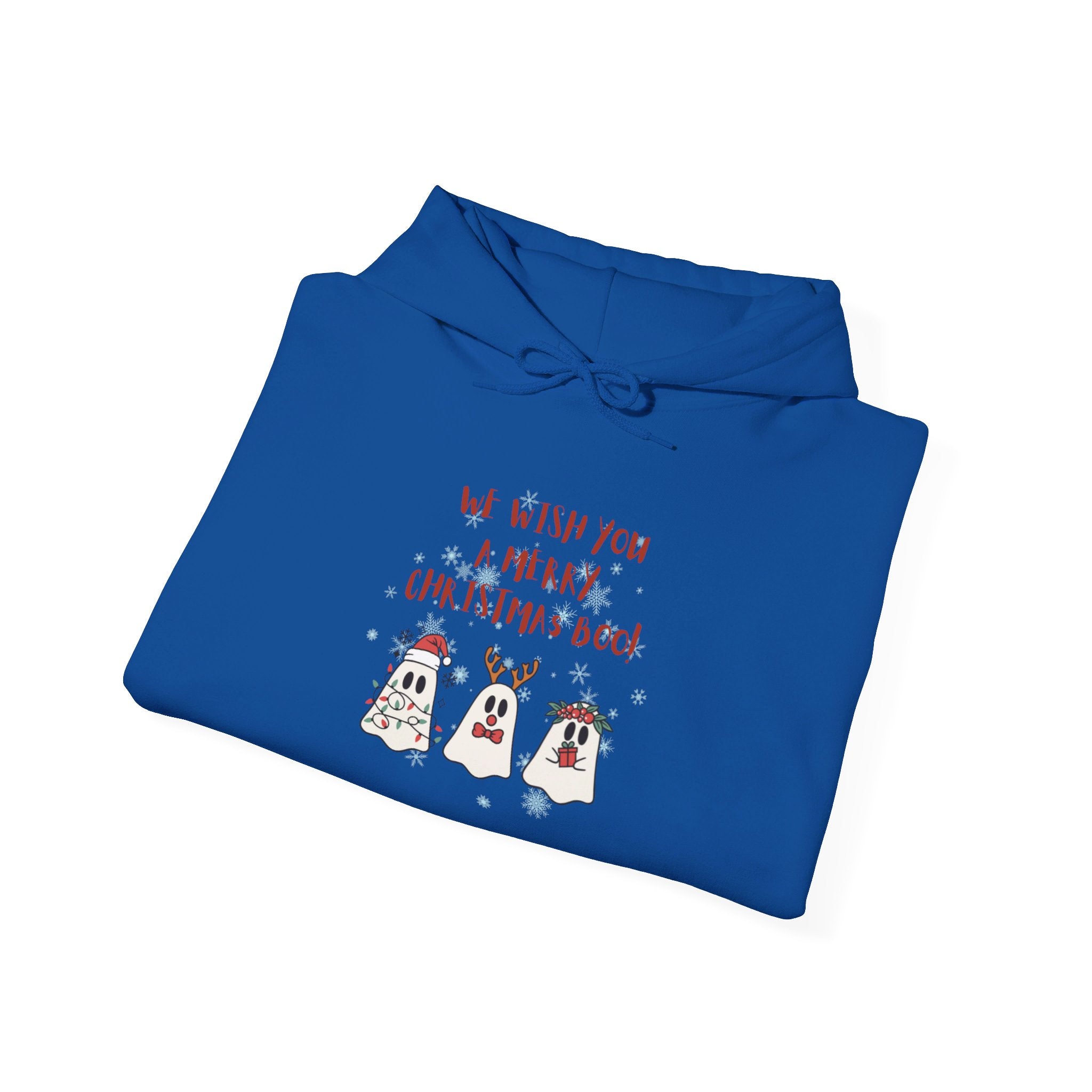 We Wish You A Merry Christmas Boo Unisex Heavy Blend™ Hooded Sweatshirt