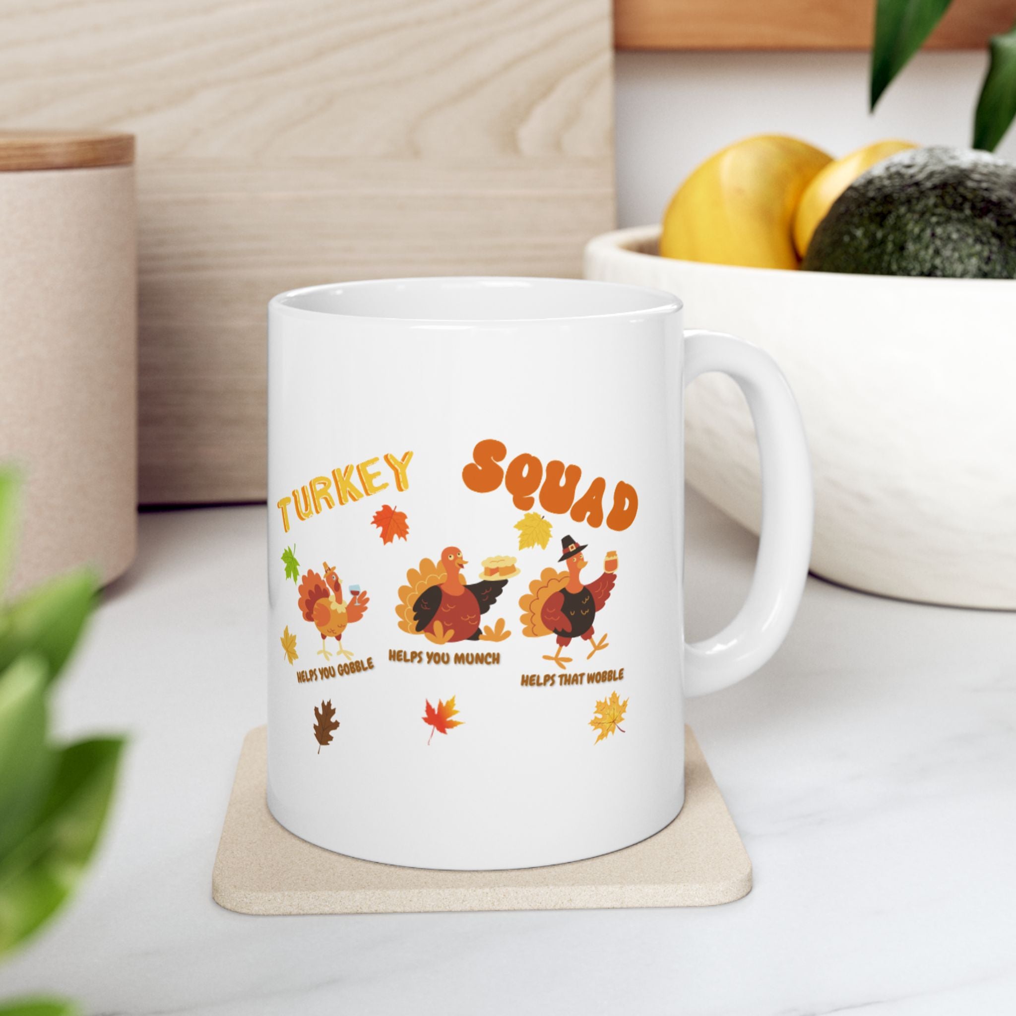 Turkey Squad Ceramic Mug, (11oz, 15oz)