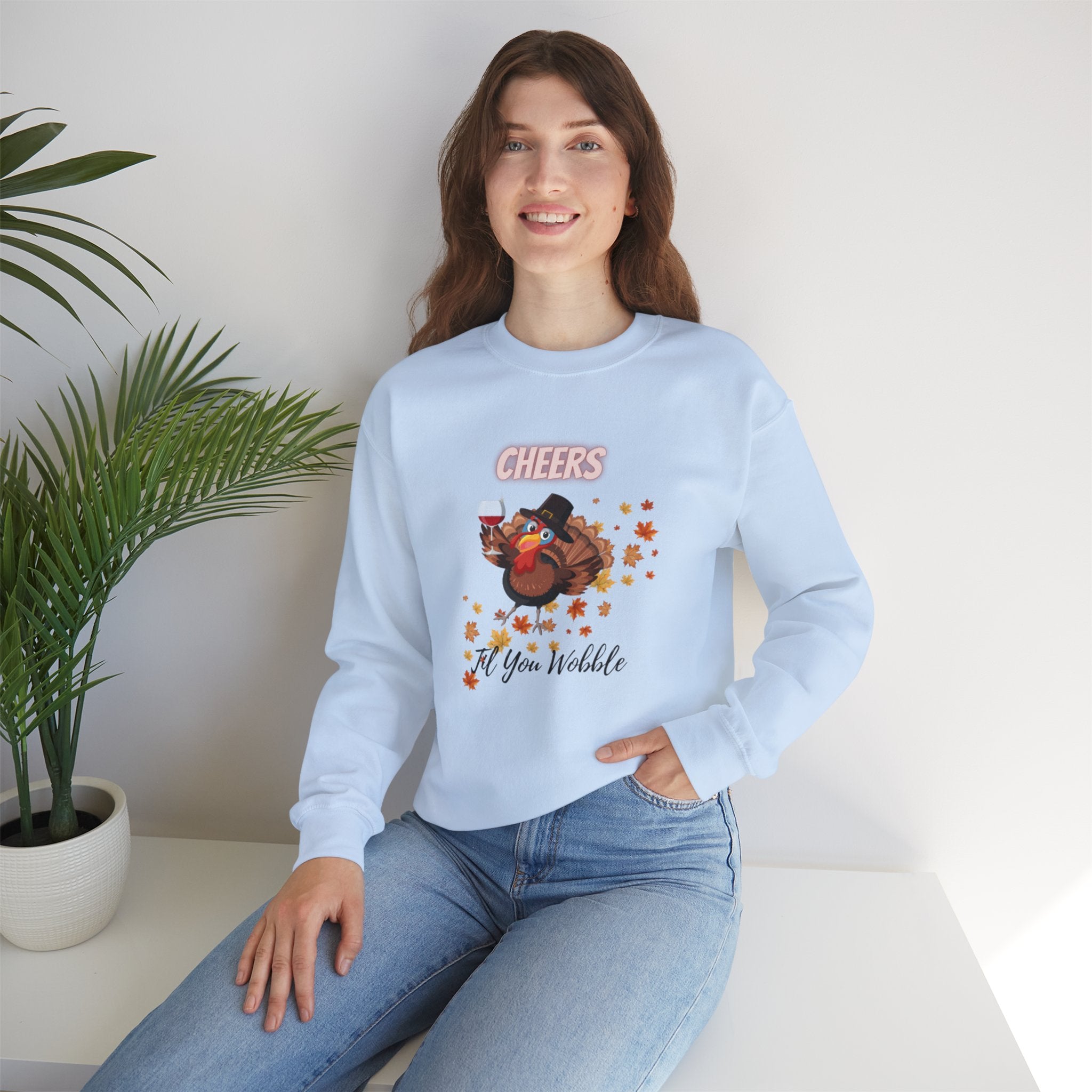 Cheers Til You Wobble Unisex Heavy Blend™ Crewneck Sweatshirt