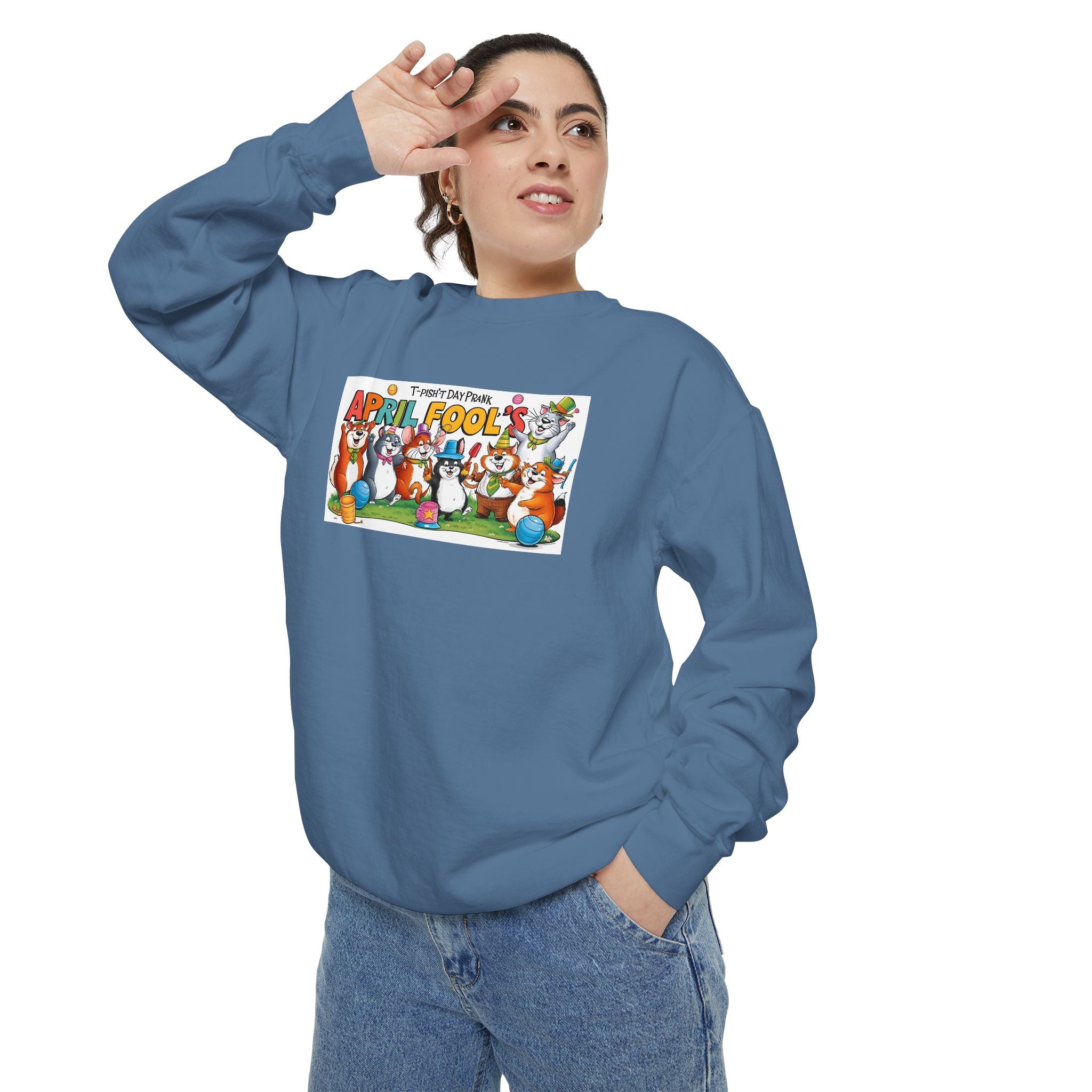 T-Pish'-T Day Prank Cartoon Sweatshirt