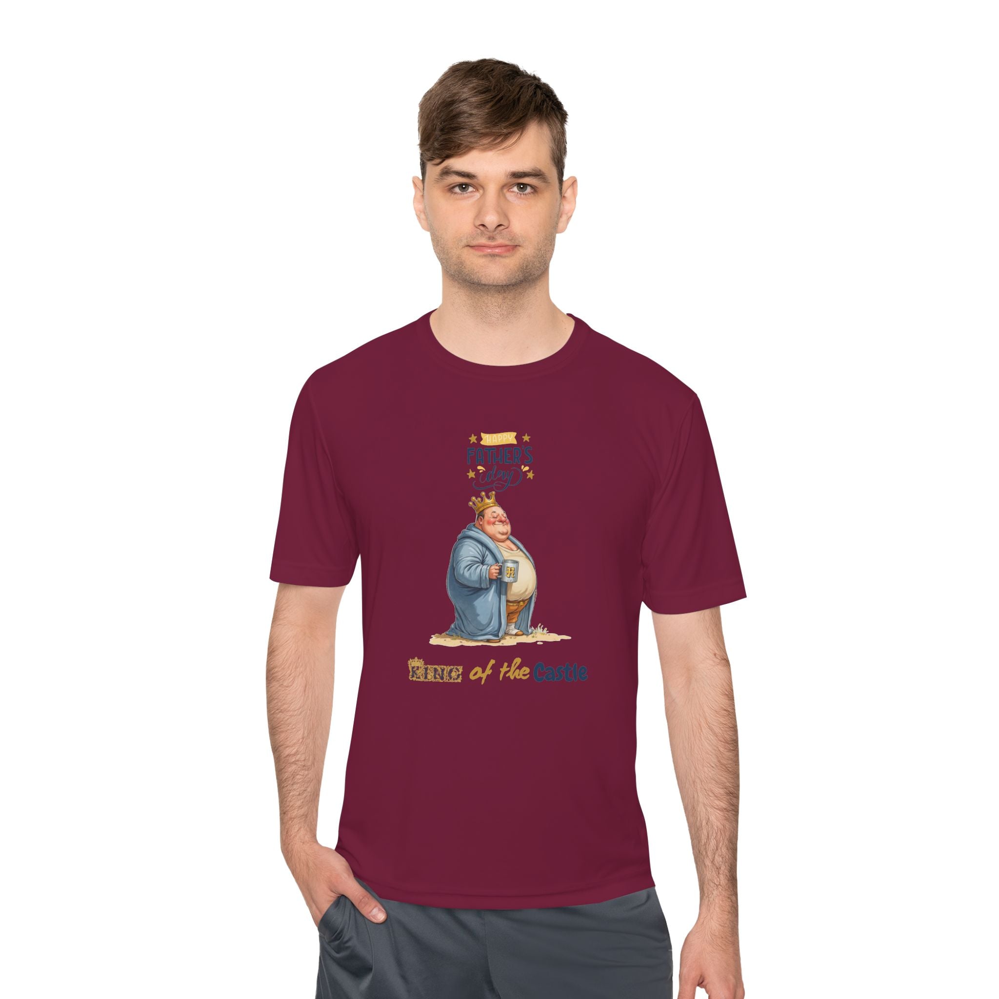 Father's Day King of the Castle  Unisex Moisture Wicking Tee