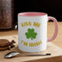 Kiss Me I'm Irish Accent Coffee Mug, 11oz