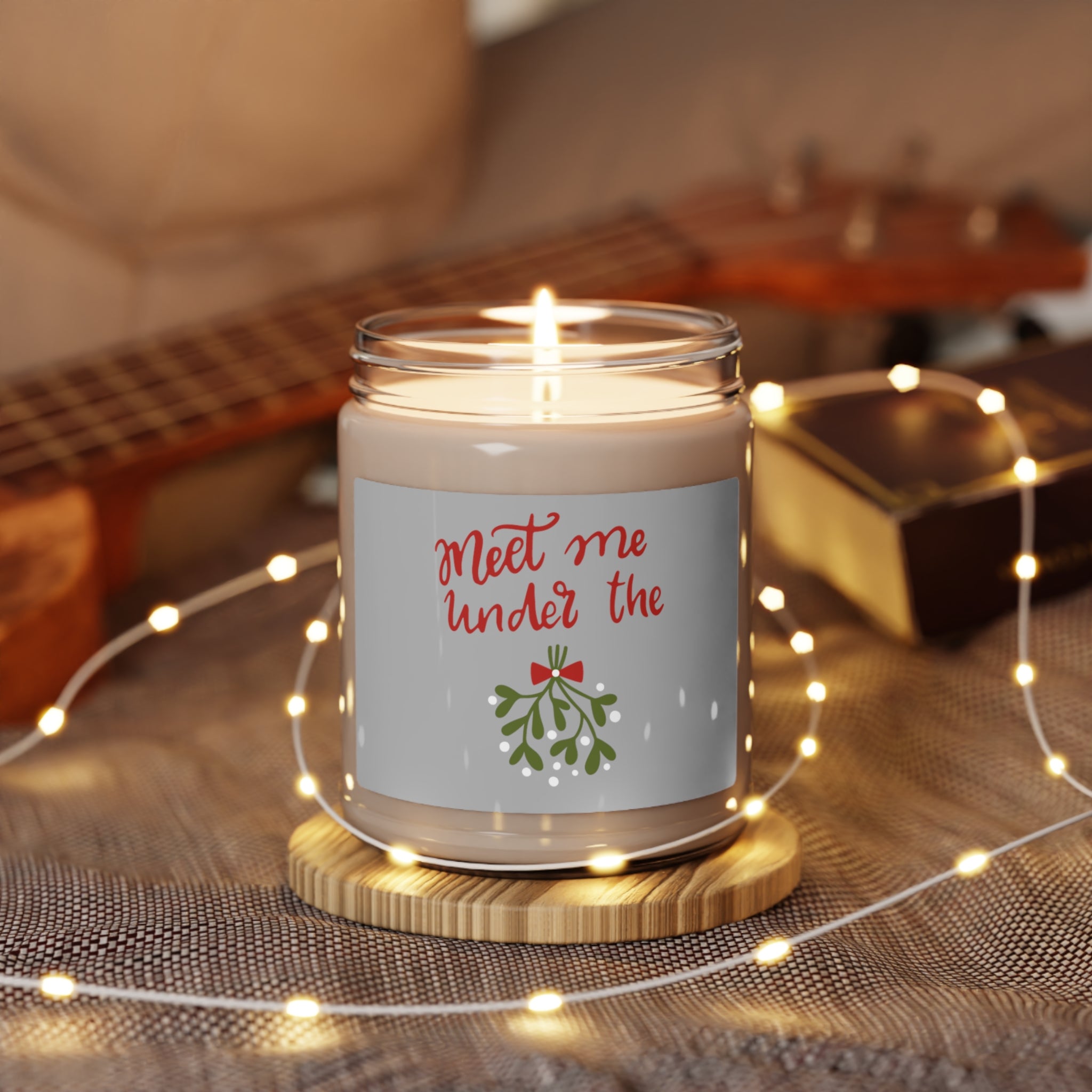 Meet Me Under The Mistletoe Scented Soy Candle, 9oz