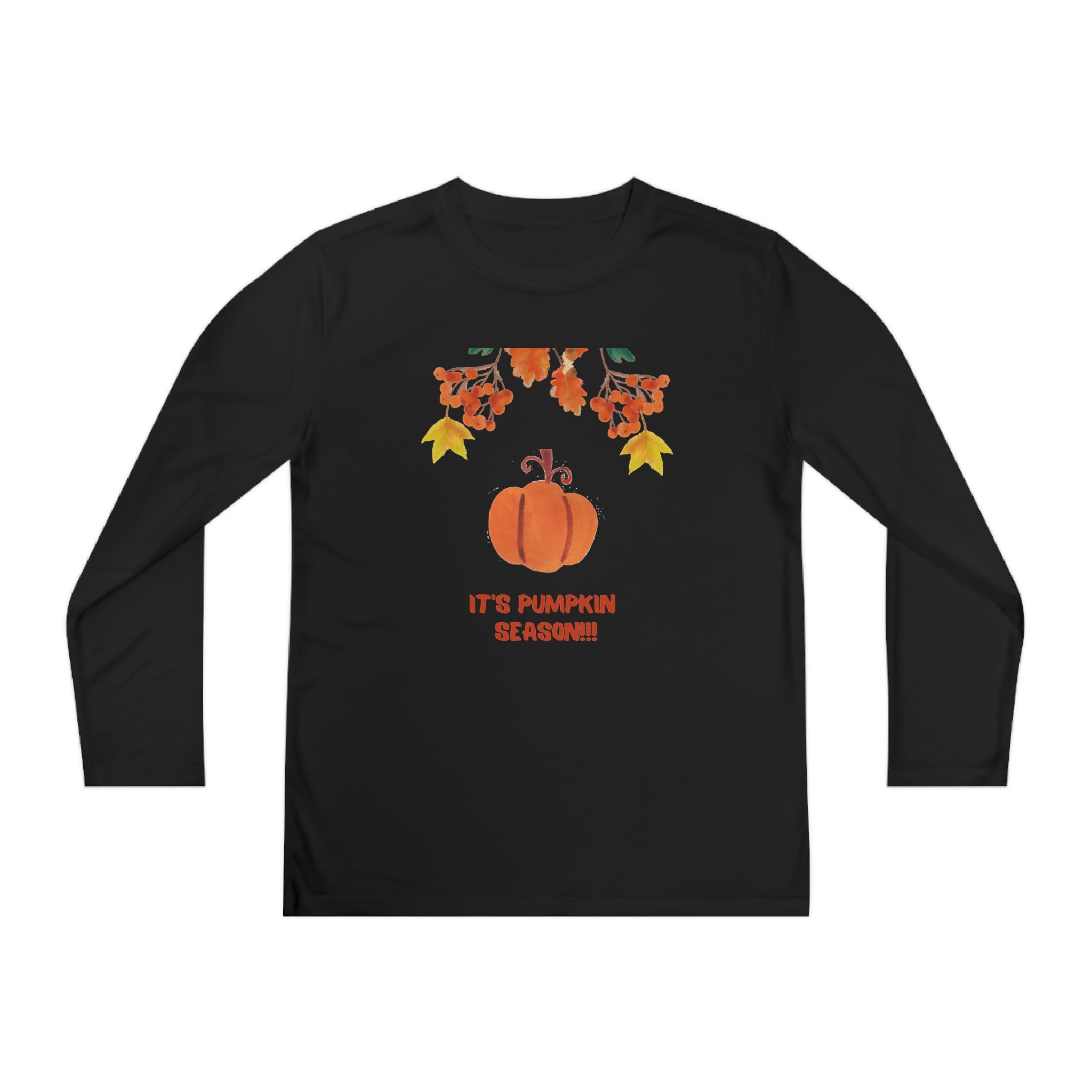 Pumpkin Season Youth Long Sleeve Competitor Tee