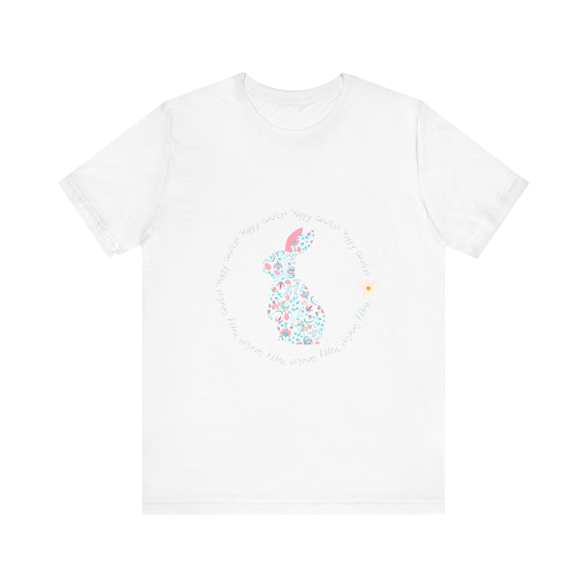 Happy Easter Rabbit Day Unisex Jersey Short Sleeve Tee