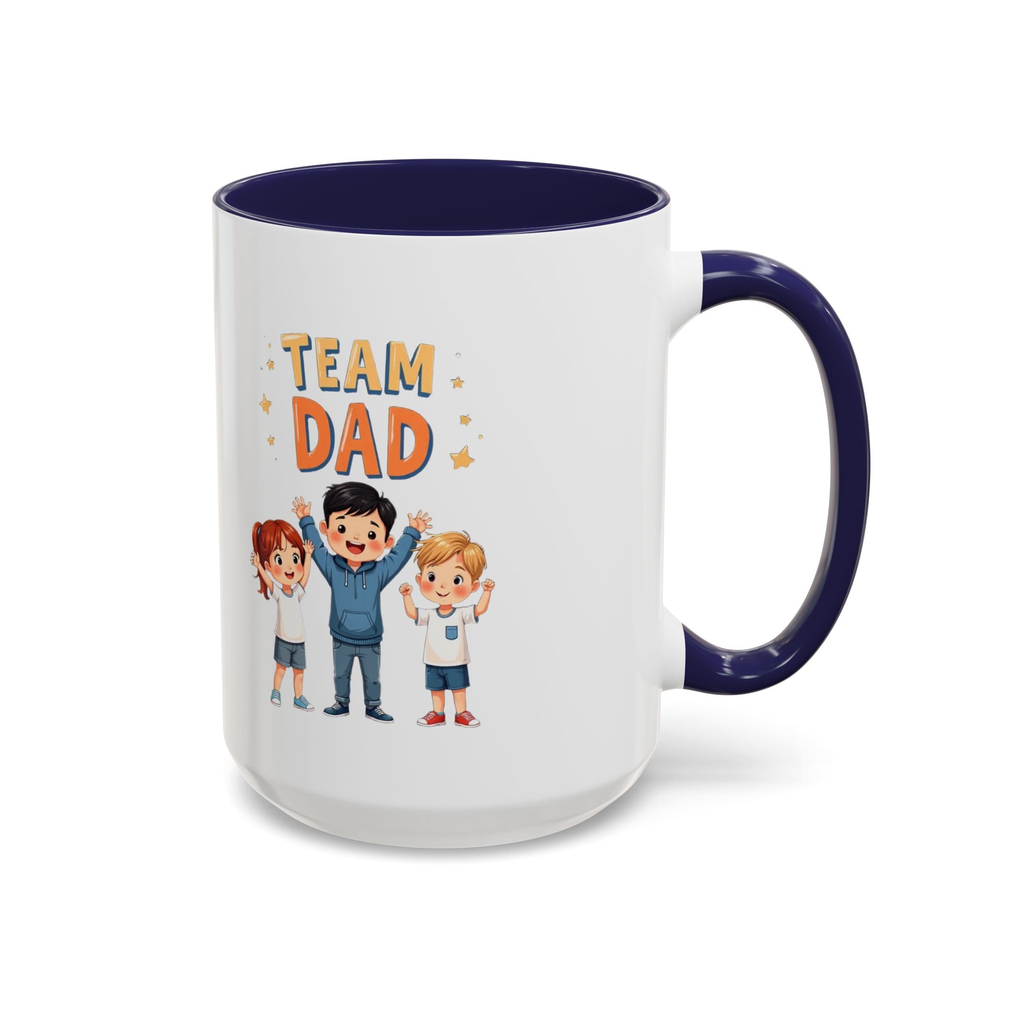 Team Dad Accent Coffee Mug
