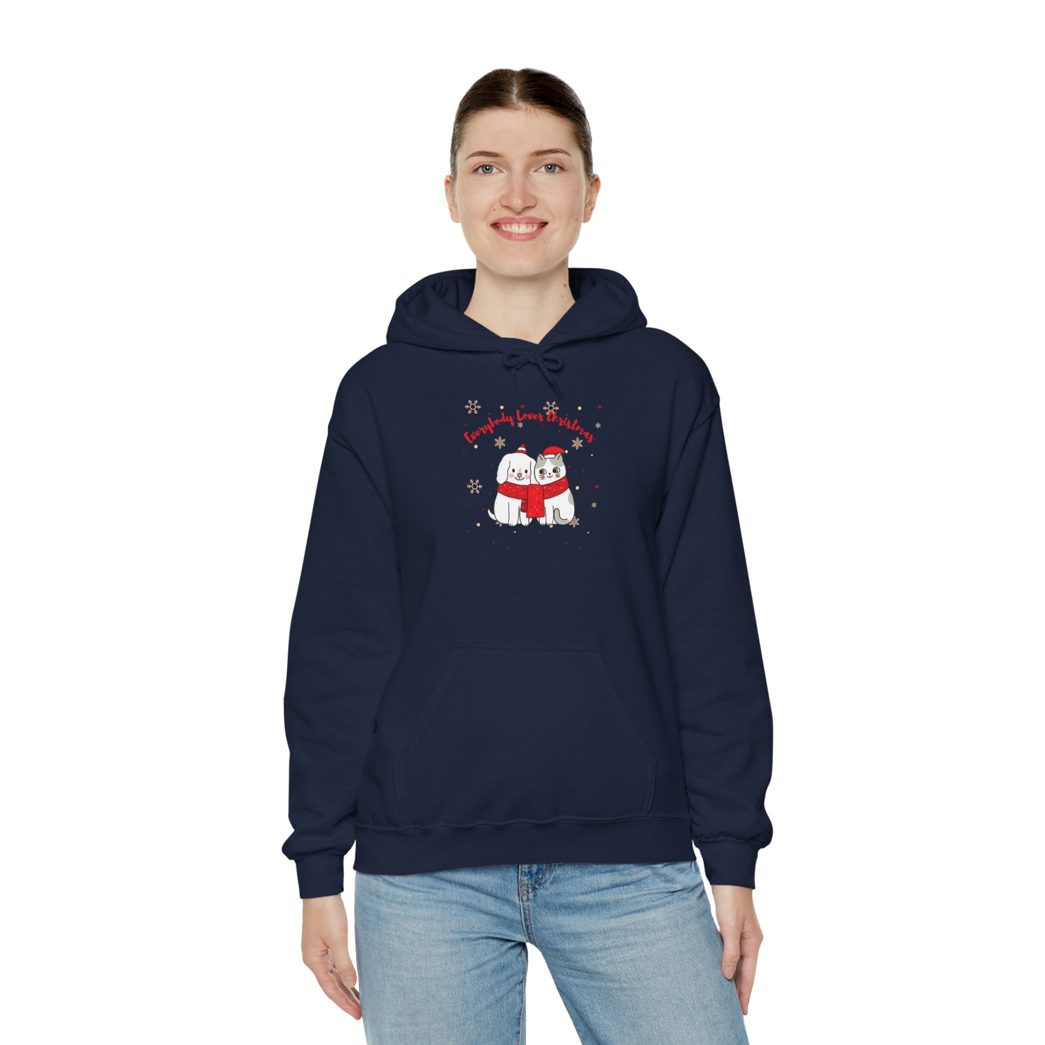 Everybody Loves Christmas Unisex Heavy Blend™ Hooded Sweatshirt