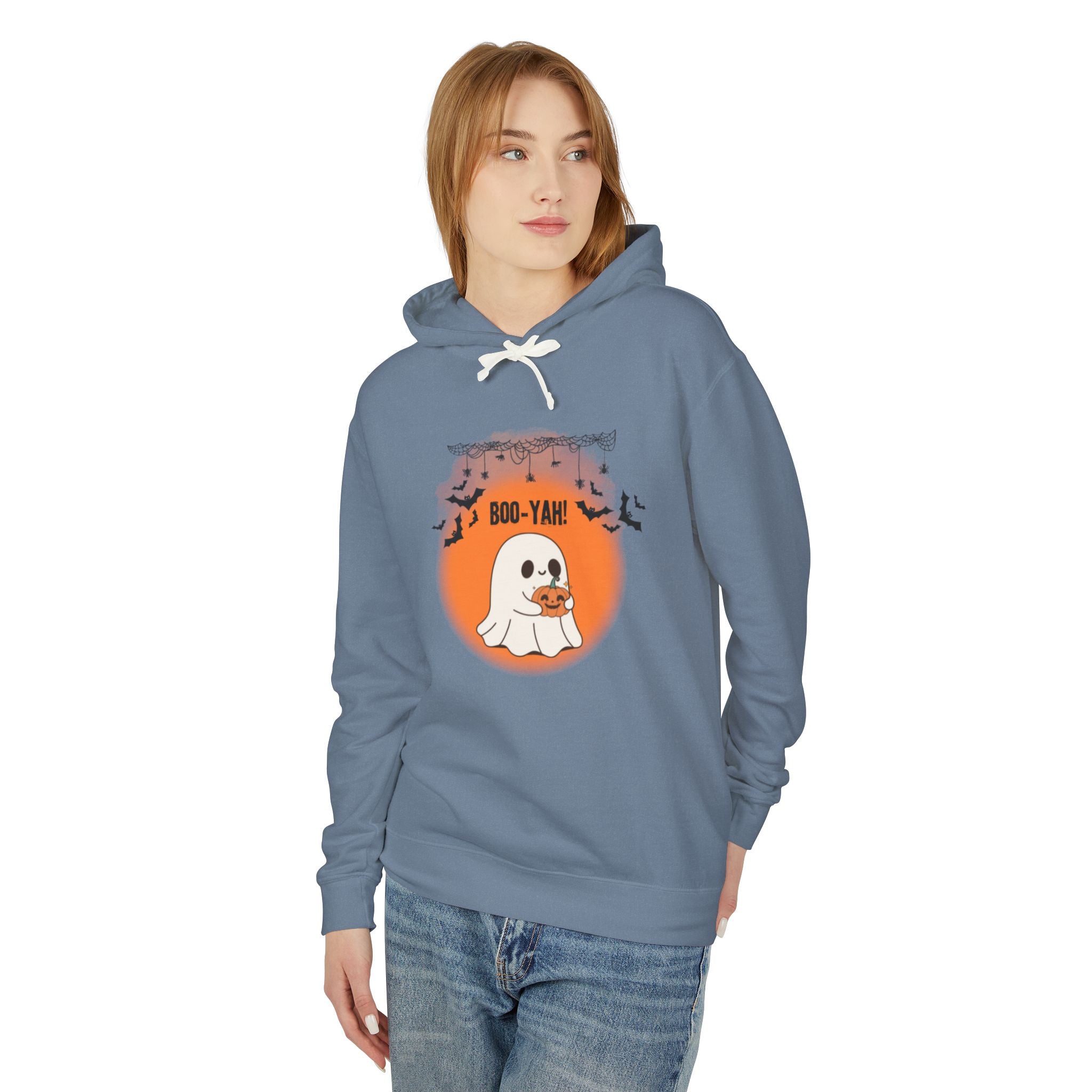 Boo-Yah! Unisex Lightweight Hooded Sweatshirt