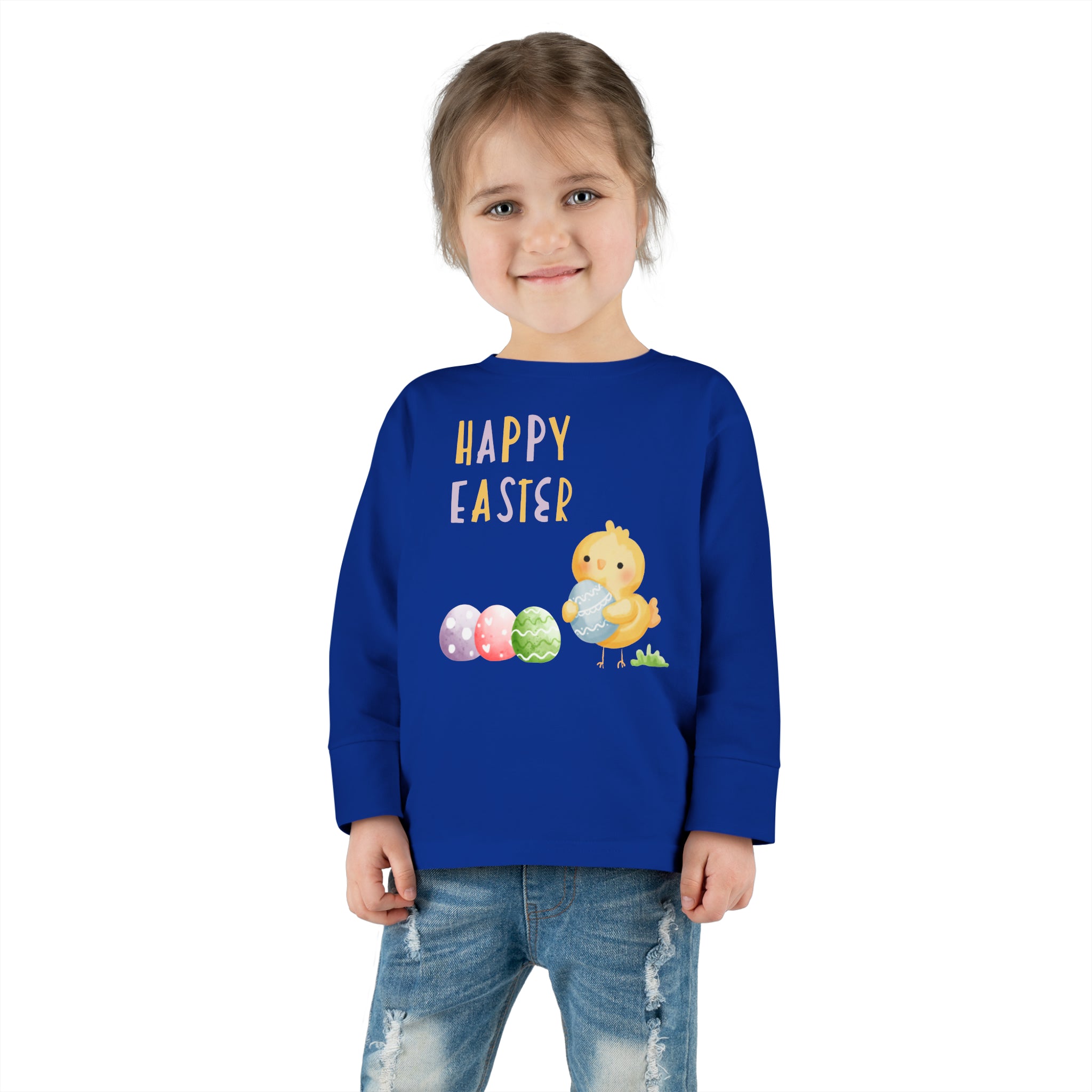 Wishing You A Happy Easter Toddler Long Sleeve Tee