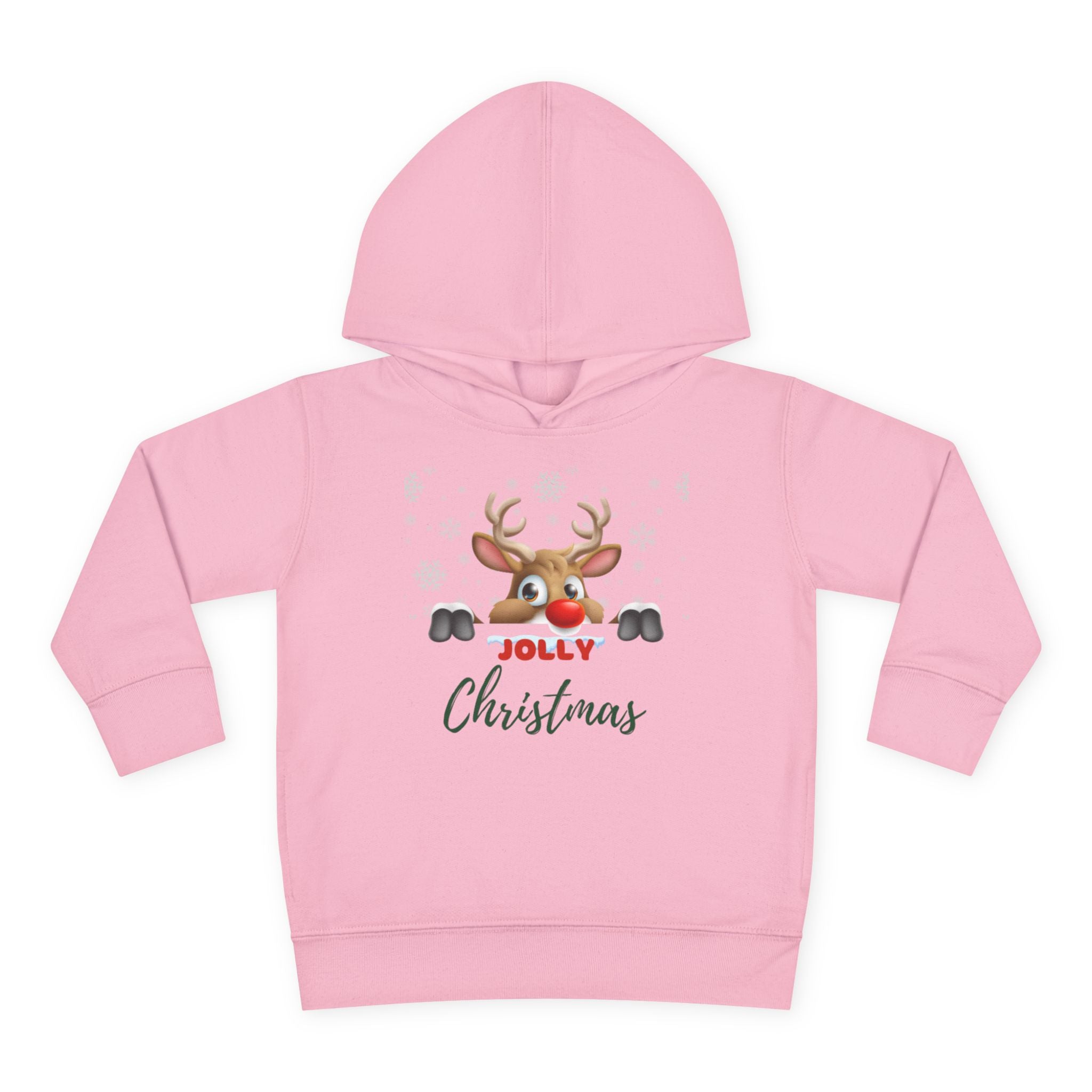 Jolly Christmas Toddler Pullover Fleece Hoodie