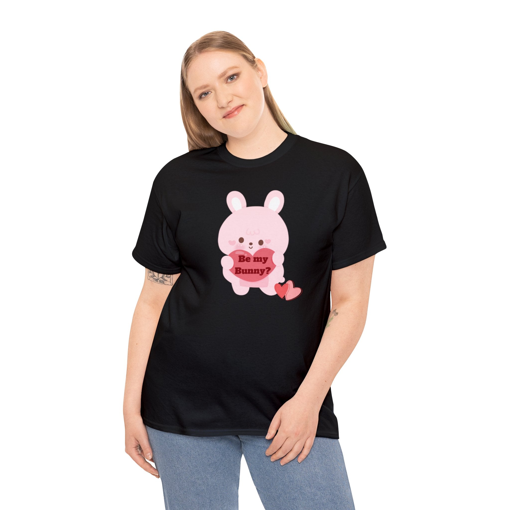 V-Day Bunny Unisex Heavy Cotton Tee