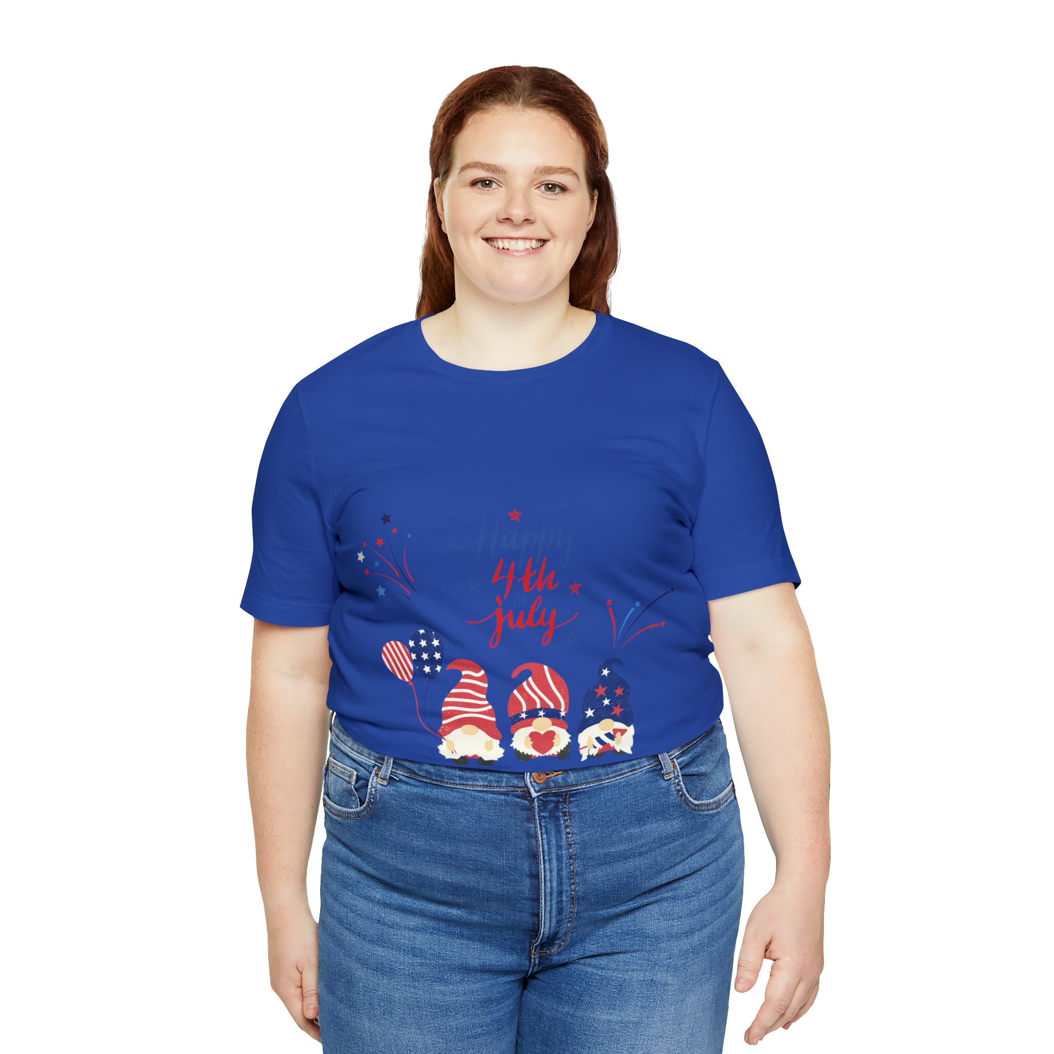 Happy 4th Of July Gnome Unisex Jersey Short Sleeve Tee