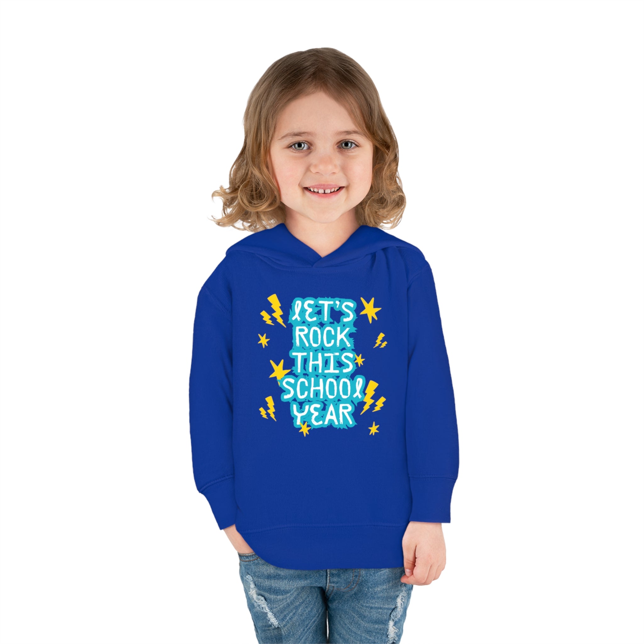 Let's Rock This School Year Toddler Pullover Fleece Hoodie