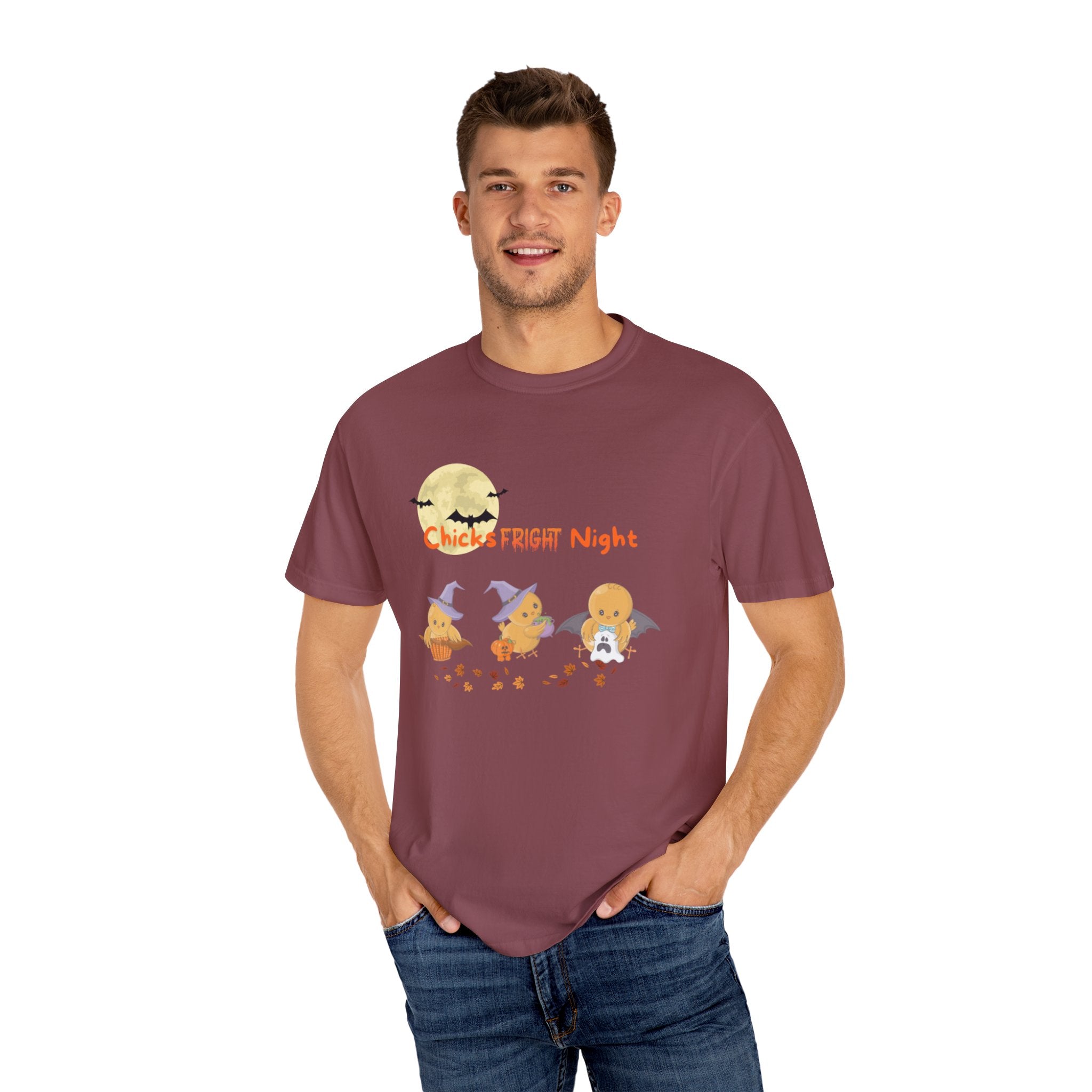 Chicks Fright Night Unisex Garment-Dyed T-shirt