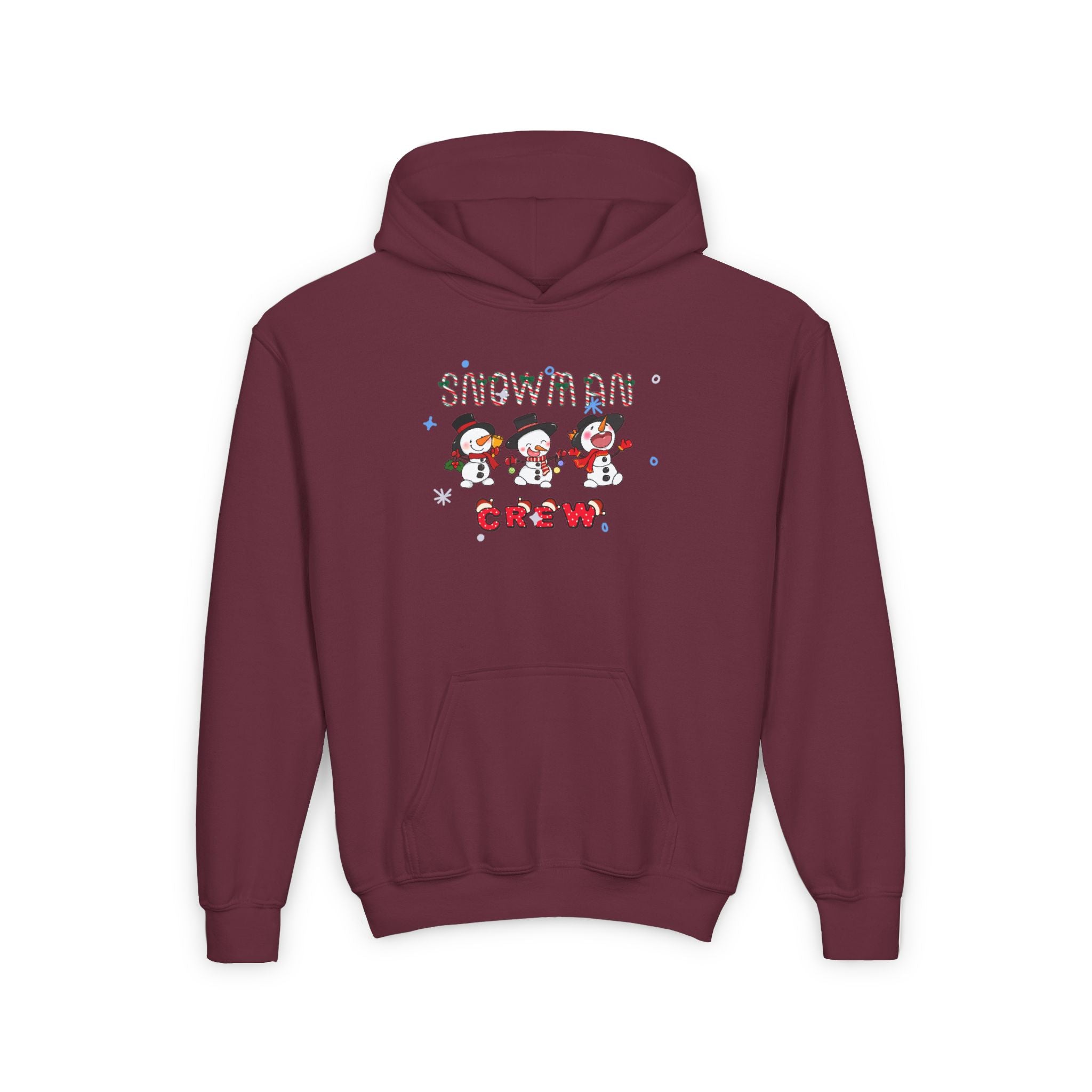 Snowman Crew Youth Heavy Blend Hooded Sweatshirt