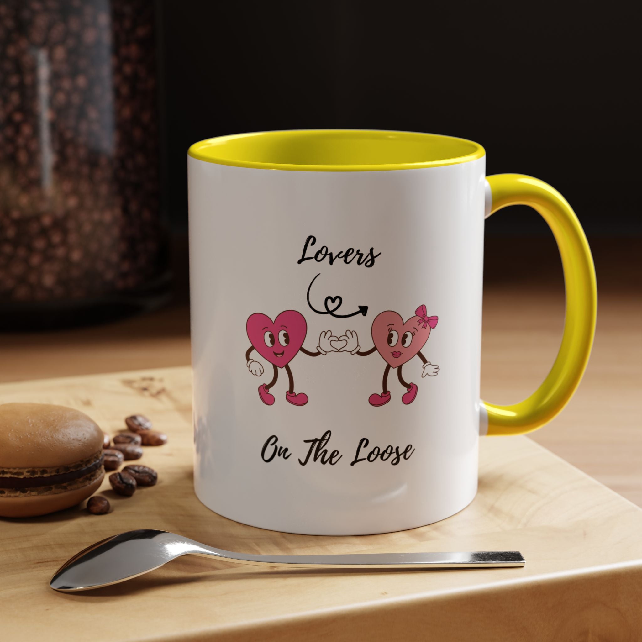 Lovers On The Loose Accent Coffee Mug (11, 15oz)