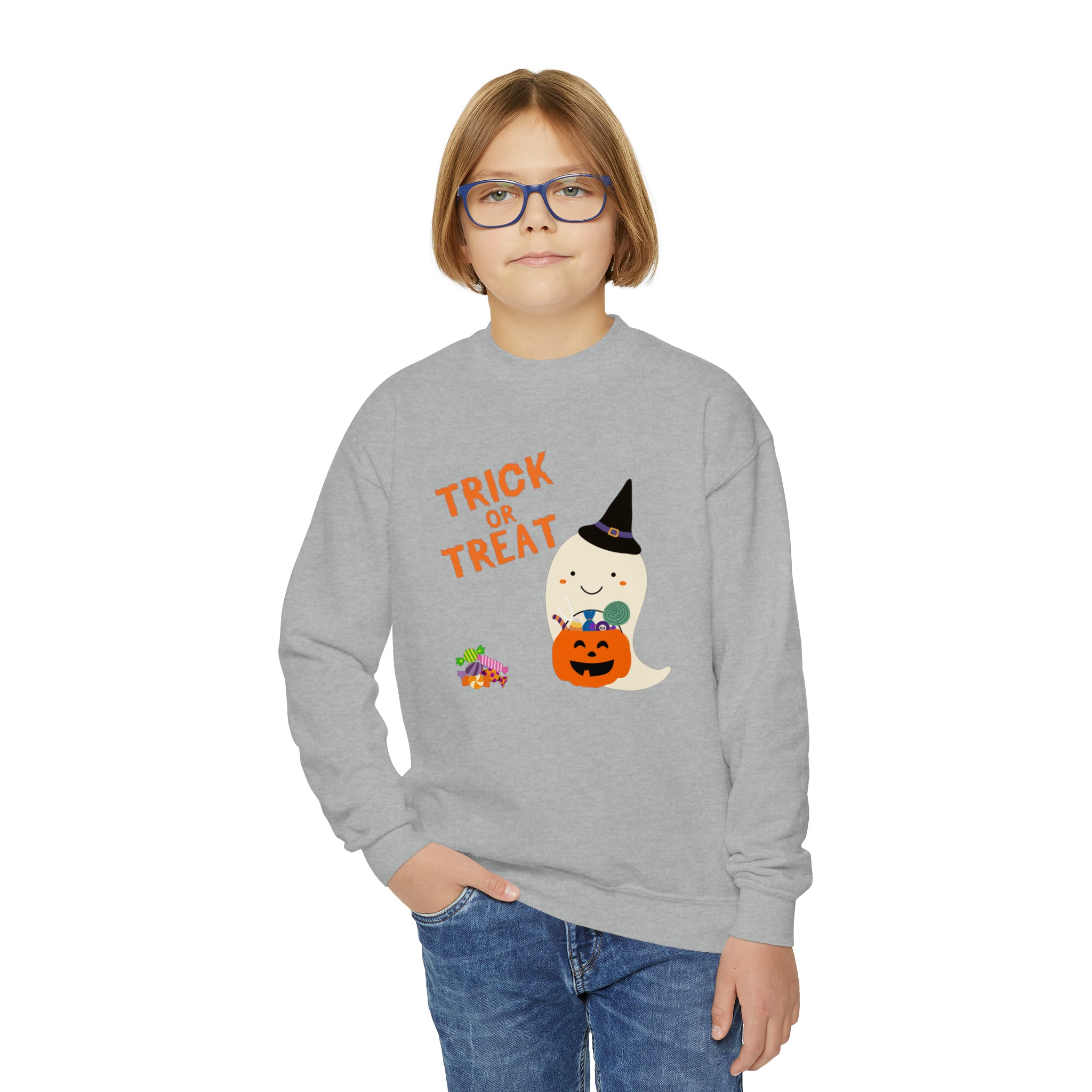 Trick or Treat Youth Crewneck Sweatshirt