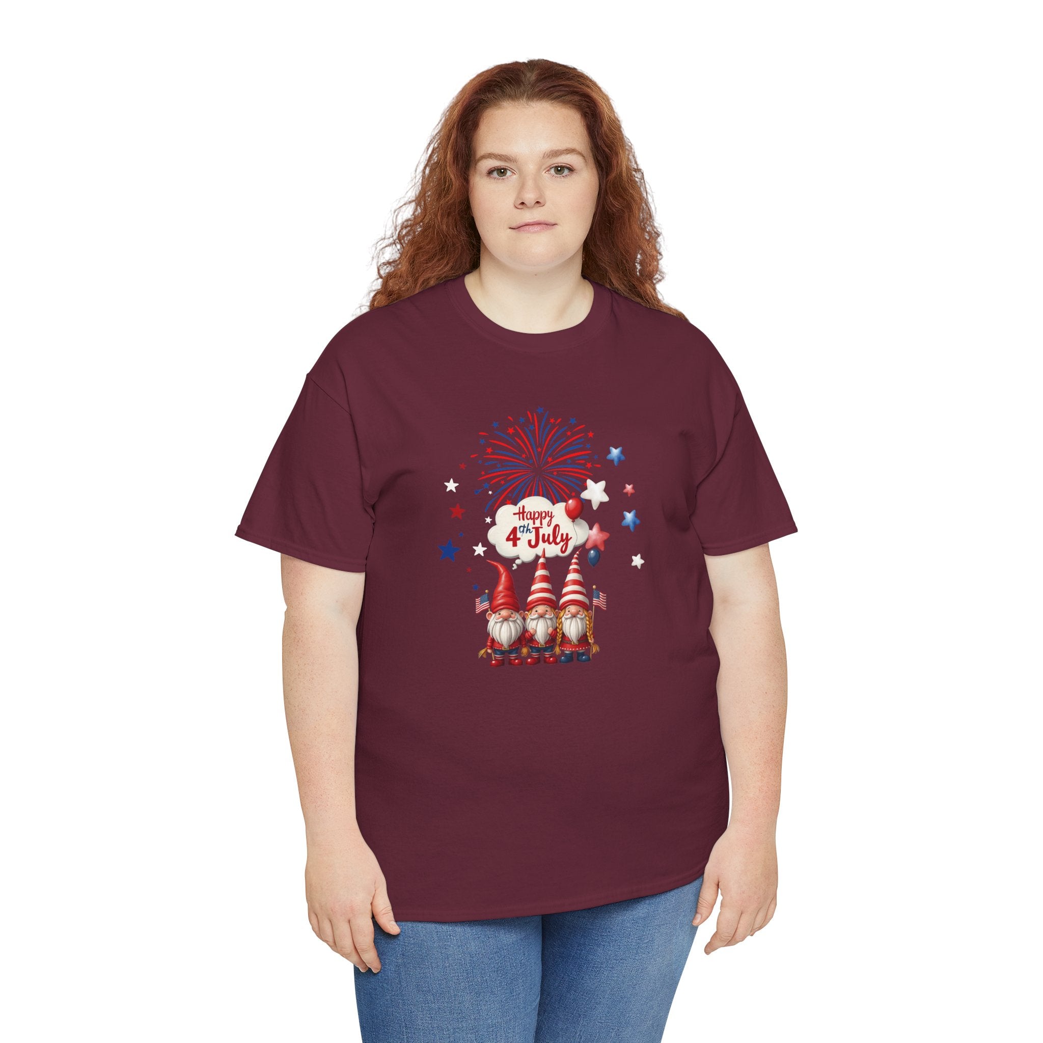 Gnome 4th of July Unisex Heavy Common Tee