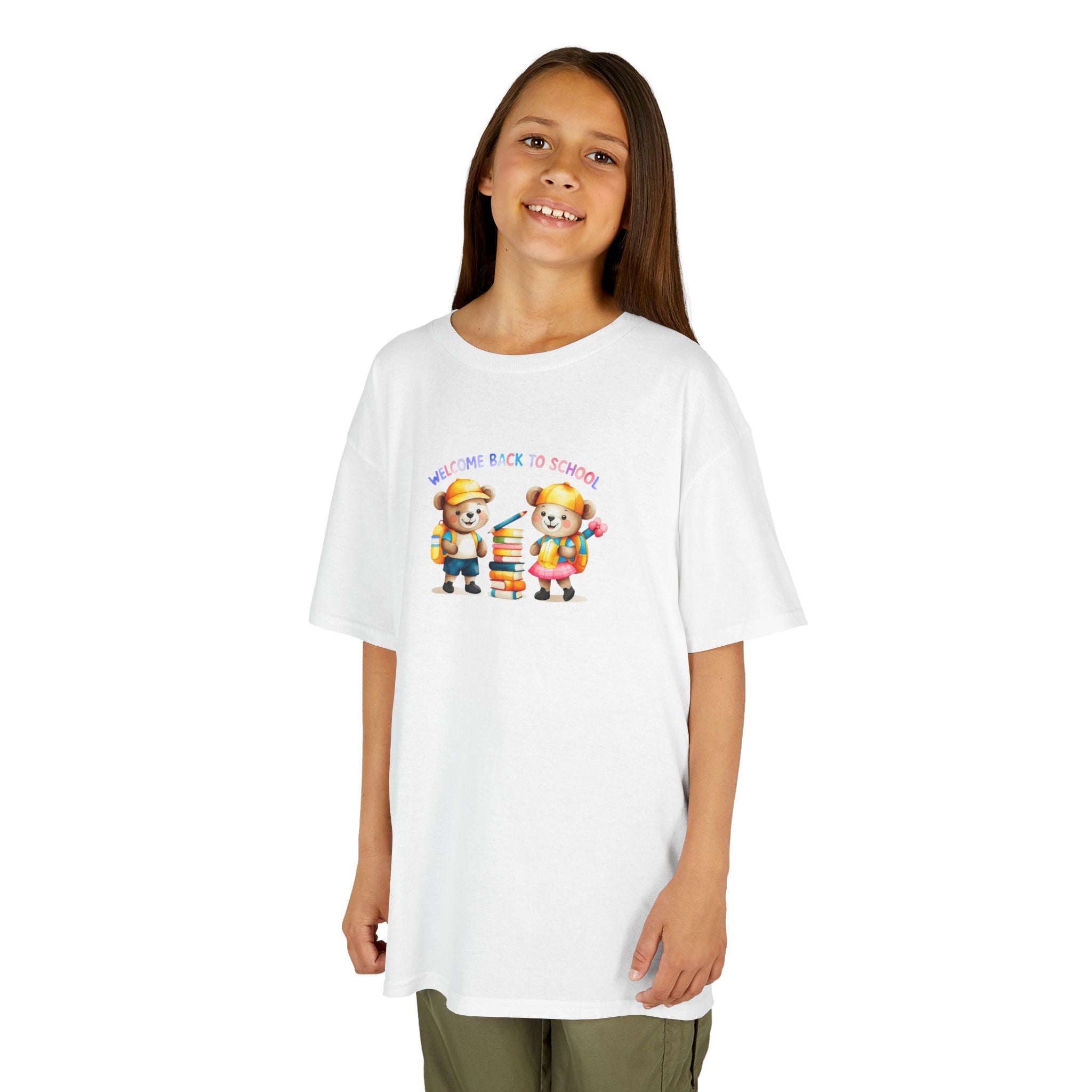 Welcome Back to School Kids Heavy Cotton Tee