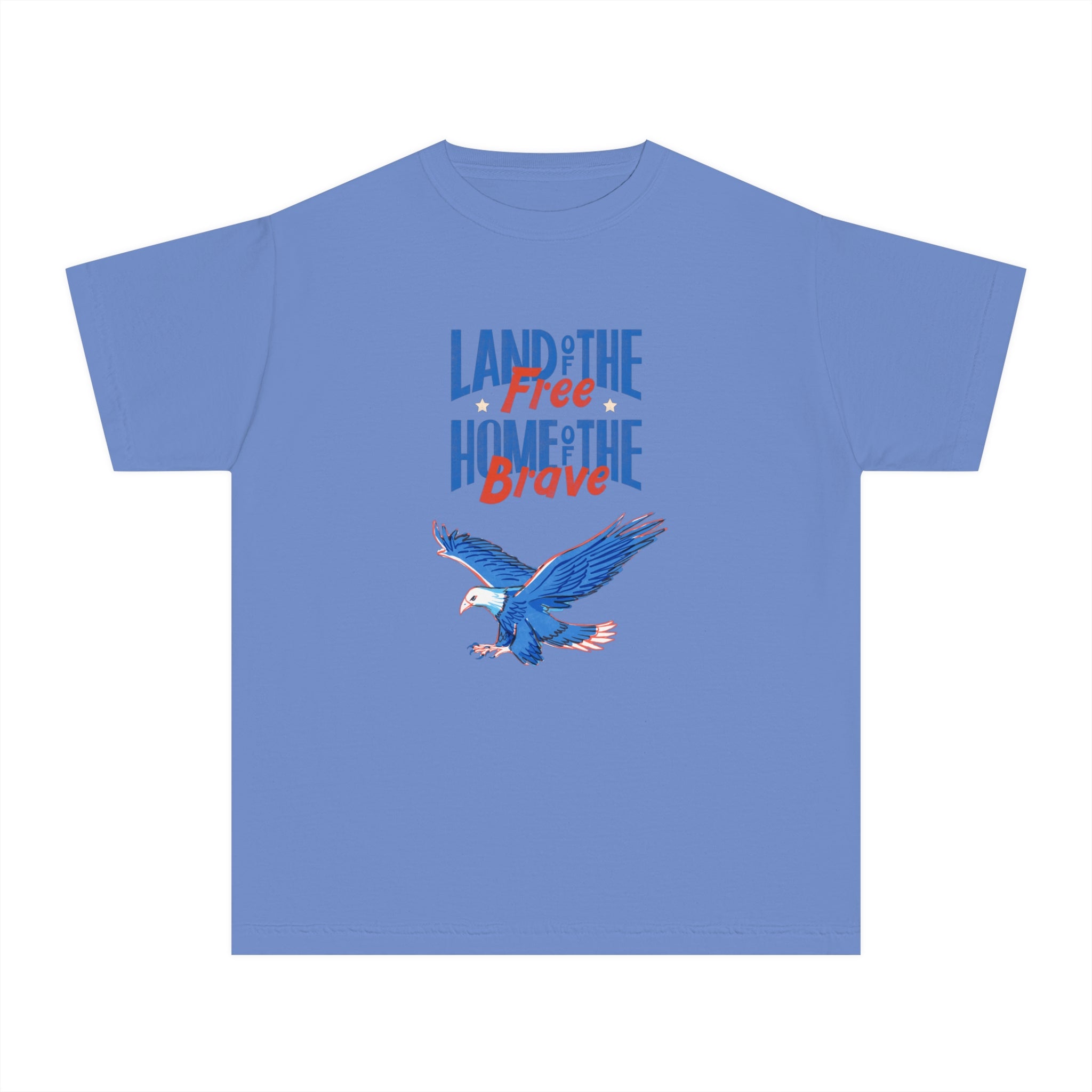 Land Of The Free Home Of The Brave Youth Midweight Tee