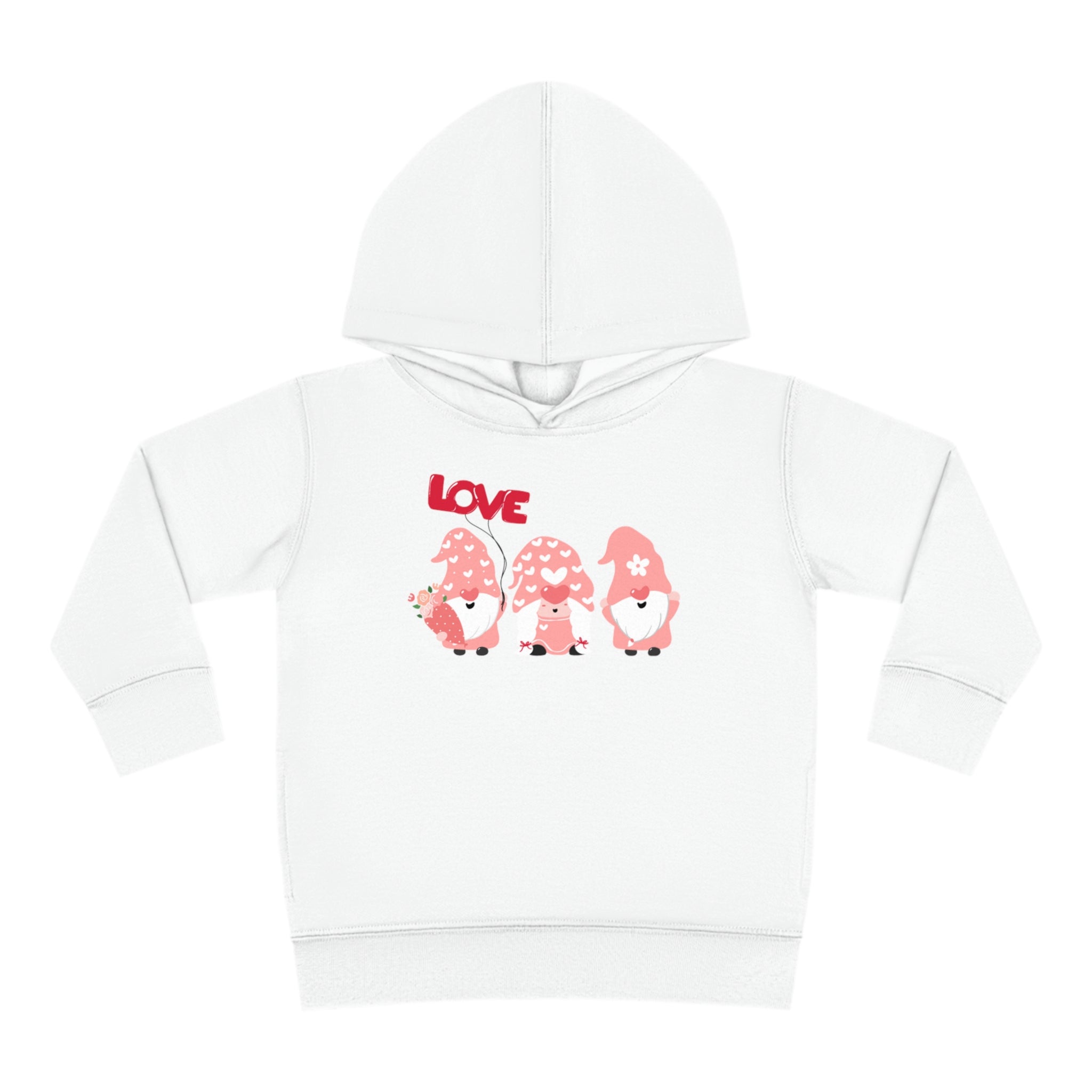 Love Gnome Day Toddler Pullover Fleece Hoodie