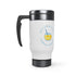 Let's Cheer For An Endless Summer Stainless Steel Travel Mug with Handle, 14oz