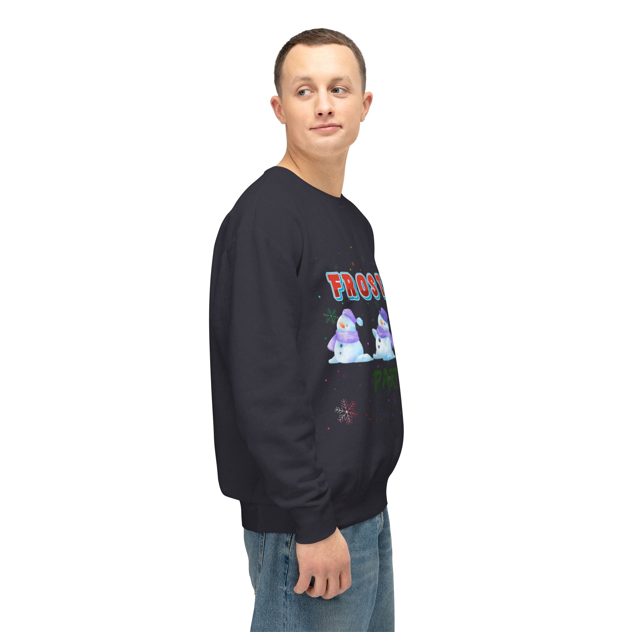 Frosty Party Unisex Lightweight Crewneck Sweatshirt