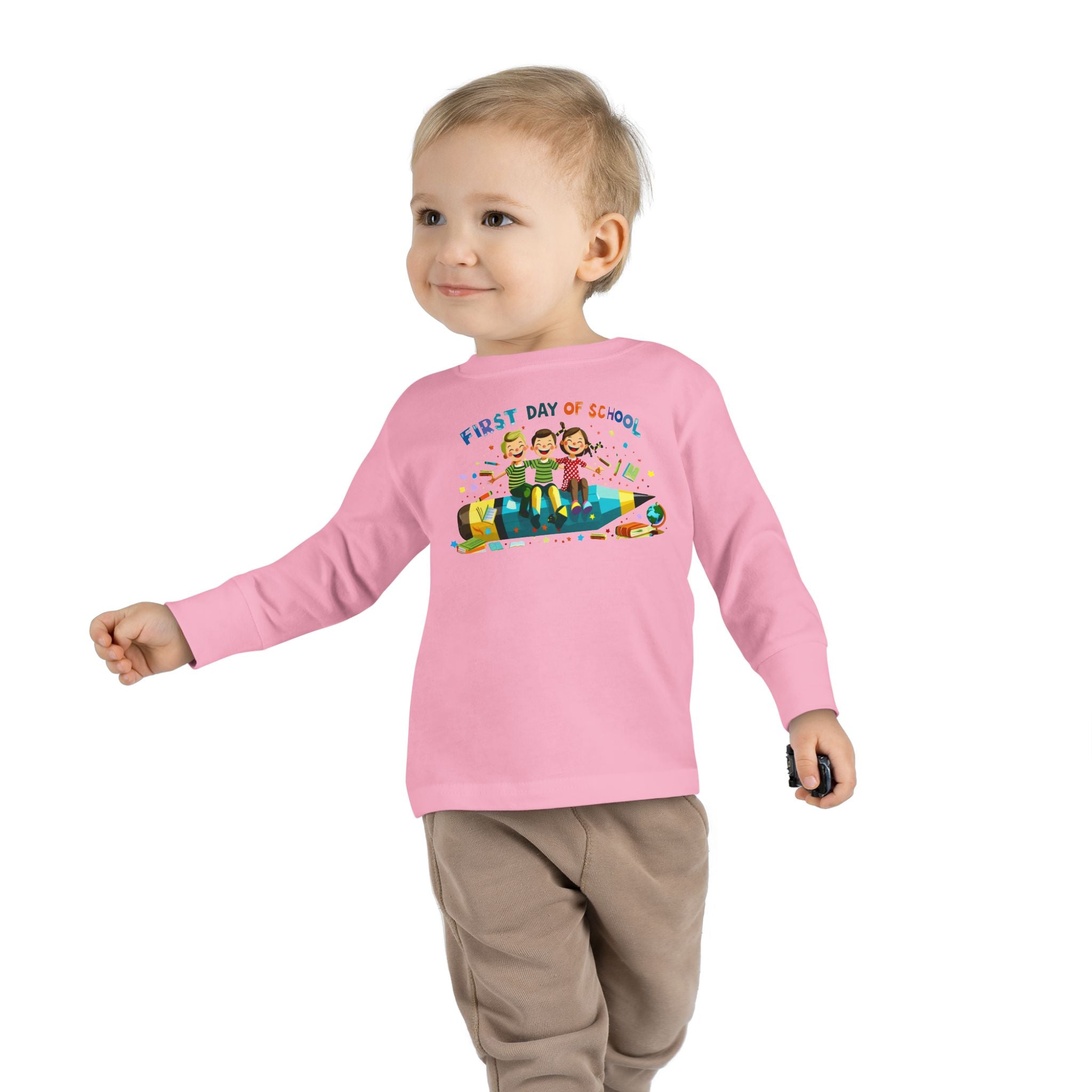 First Day of School Toddler Long Sleeve Tee