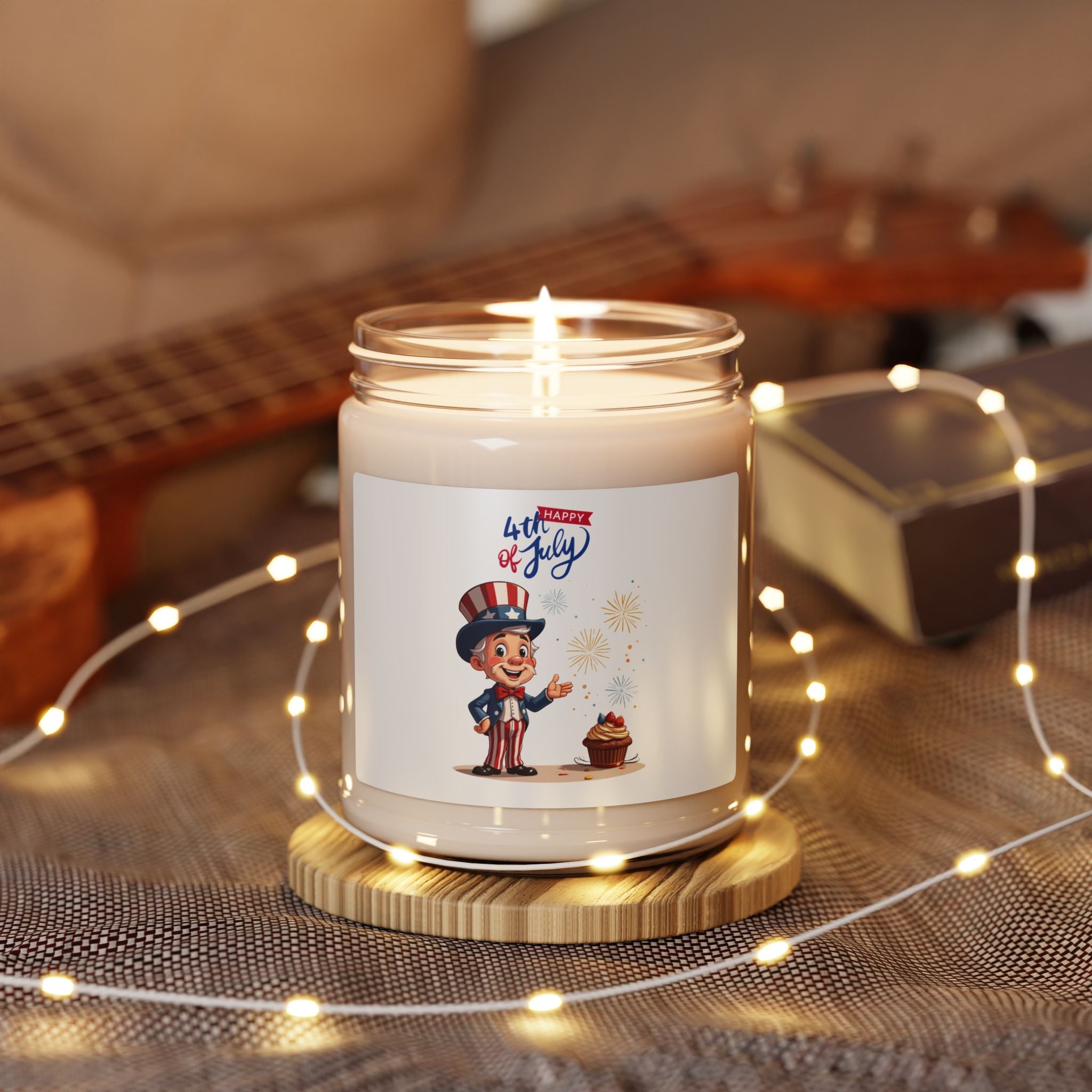Uncle Sam Happy 4th of July Scented Soy Candle