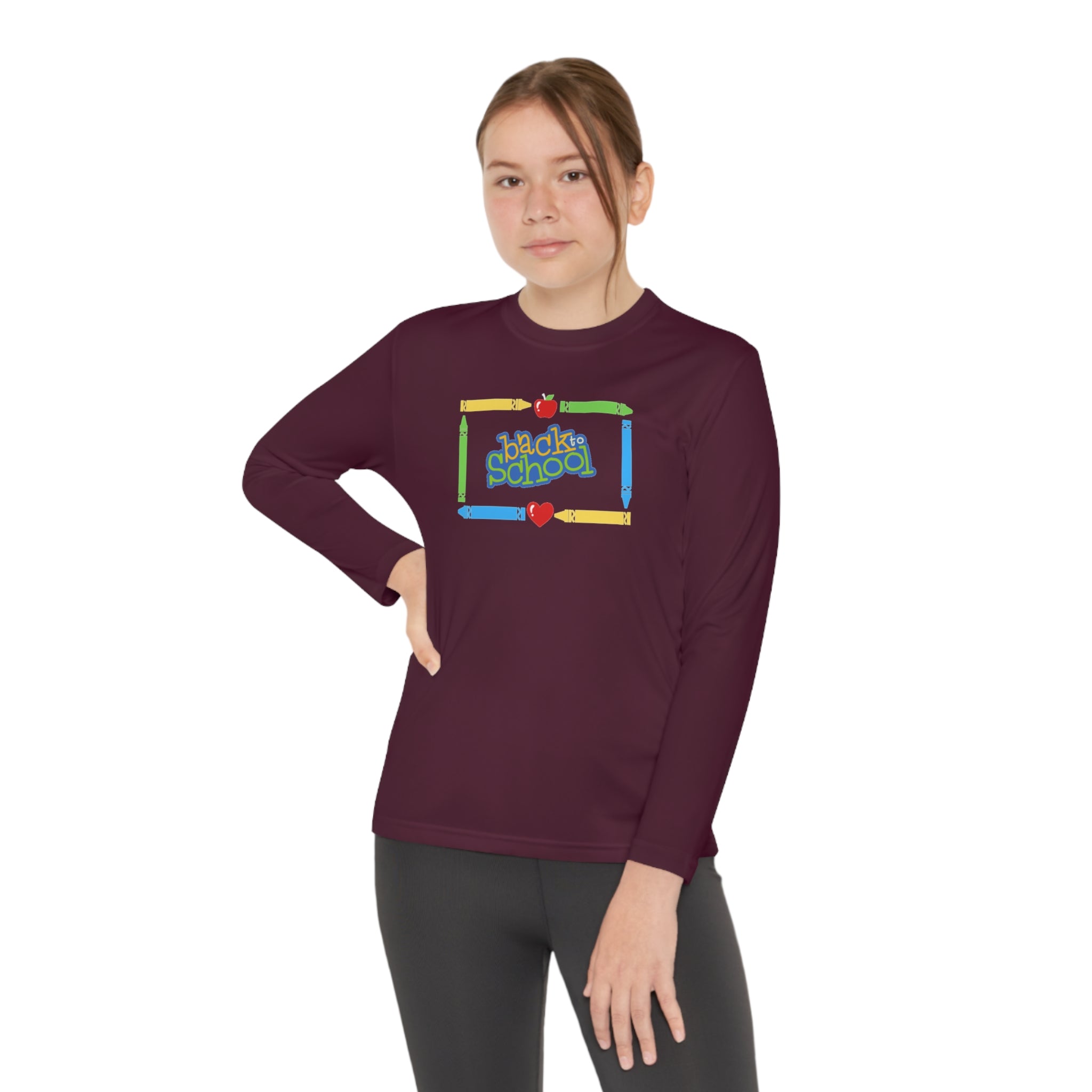 Back To School Youth Long Sleeve Competitor Tee