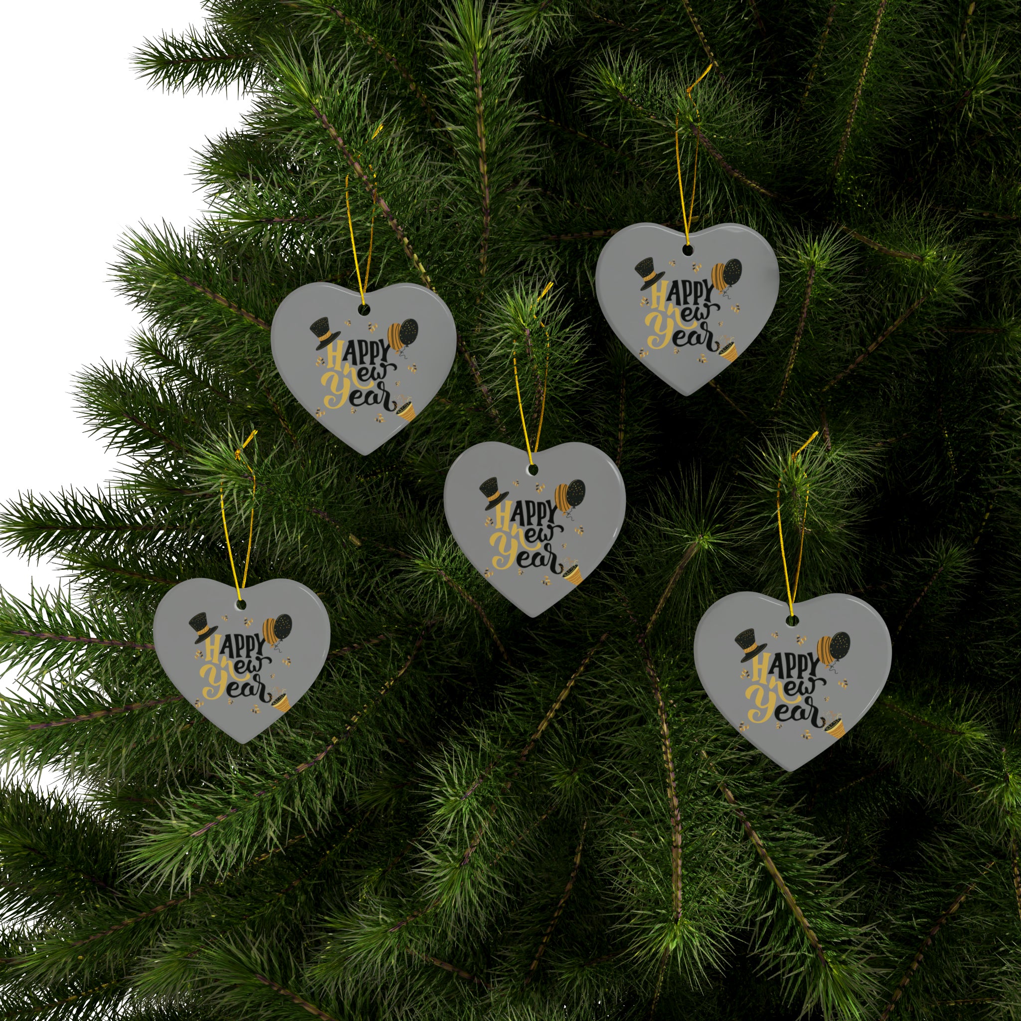 Wishing You A Great Year Ahead! Ceramic Ornaments (1pc, 3pcs, 5pcs, 10pcs)